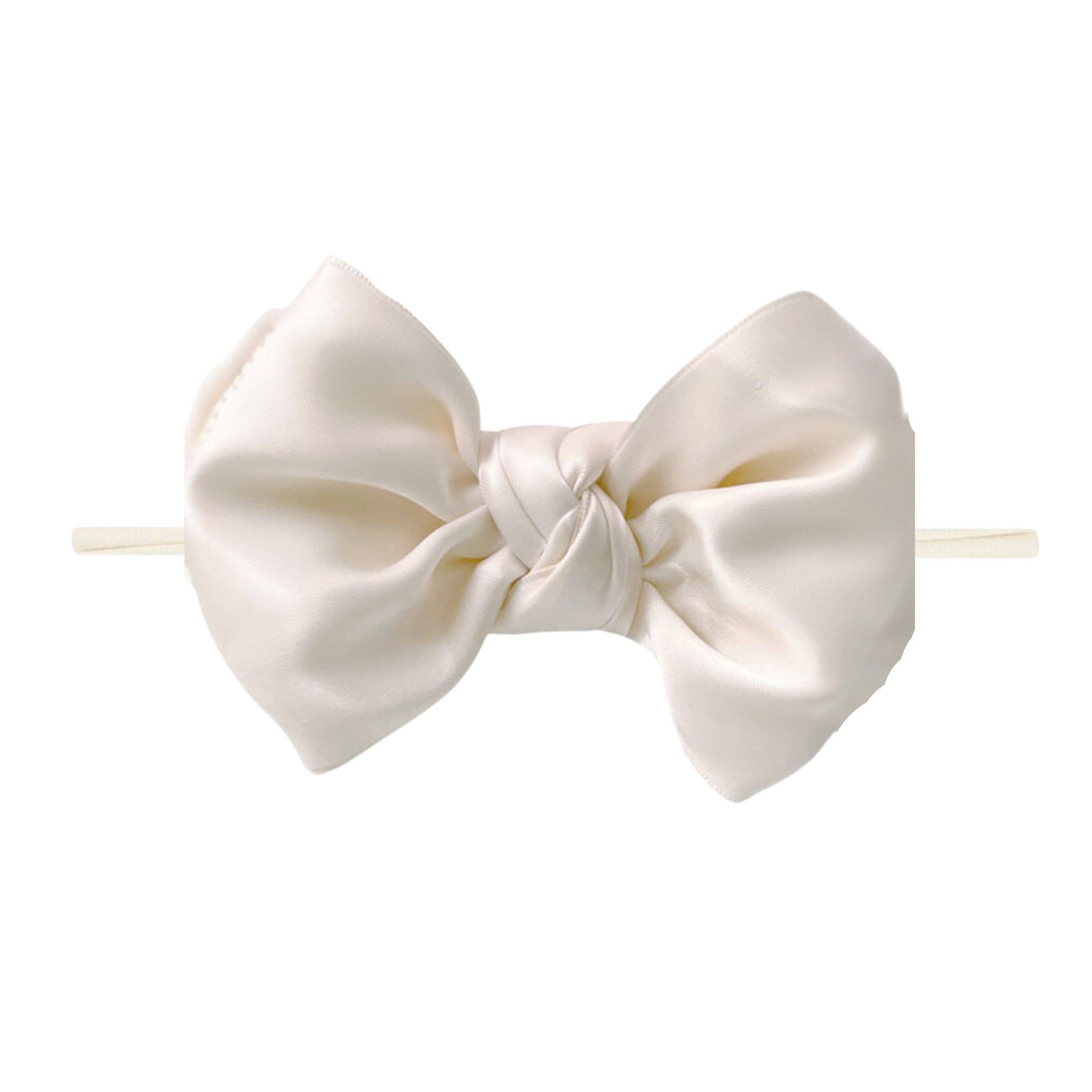 Baby Bling® Satin FAB® Skinny Headband w/Satin Bow hair bowsBaby Bling BowsTAYLOR + MAX