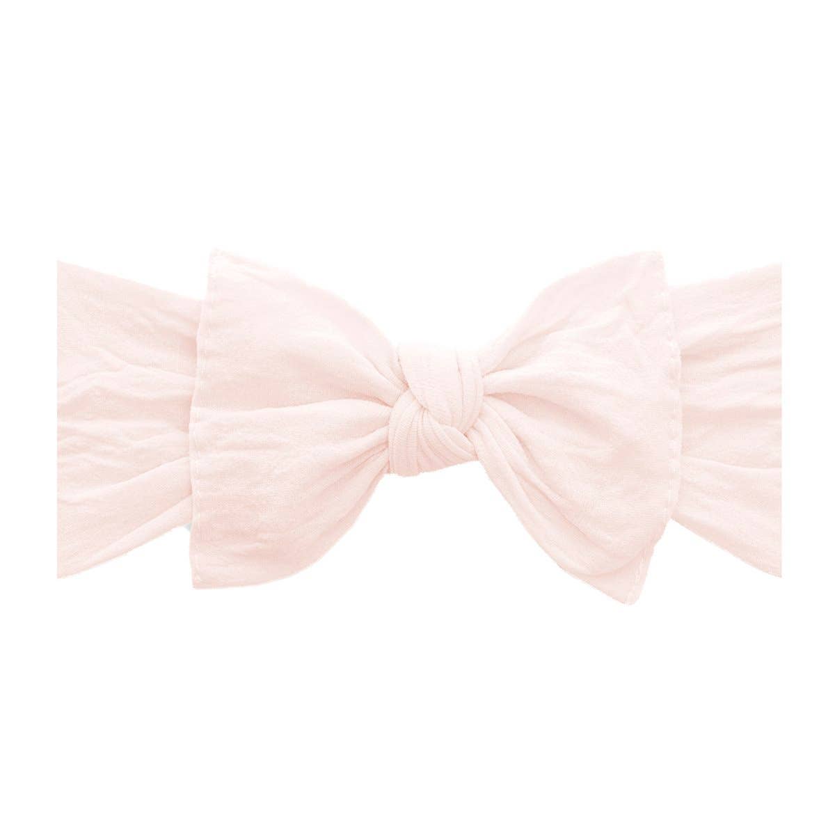 Baby Bling® The Original Knot soft nylon headband: White hair bowsBaby Bling BowsTAYLOR + MAX