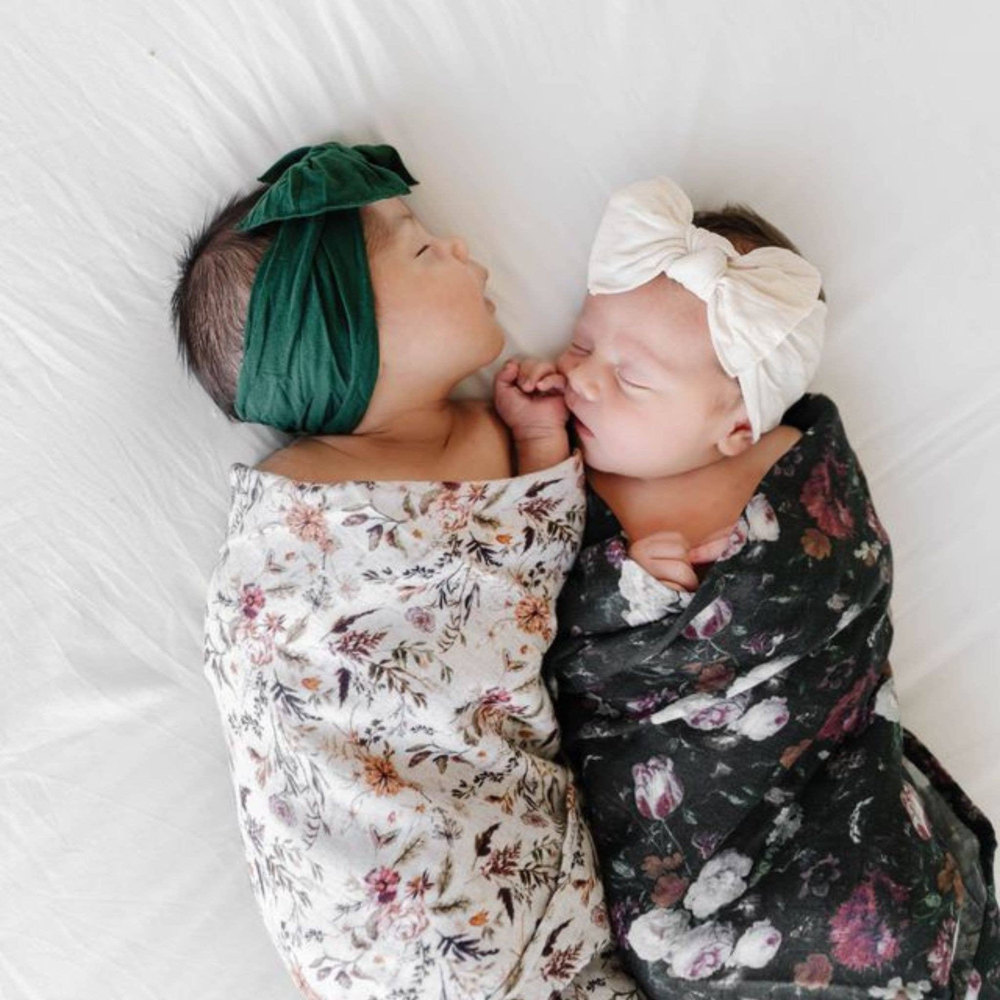 Baby Bling® The Original Knot soft nylon headband: White hair bowsBaby Bling BowsTAYLOR + MAX