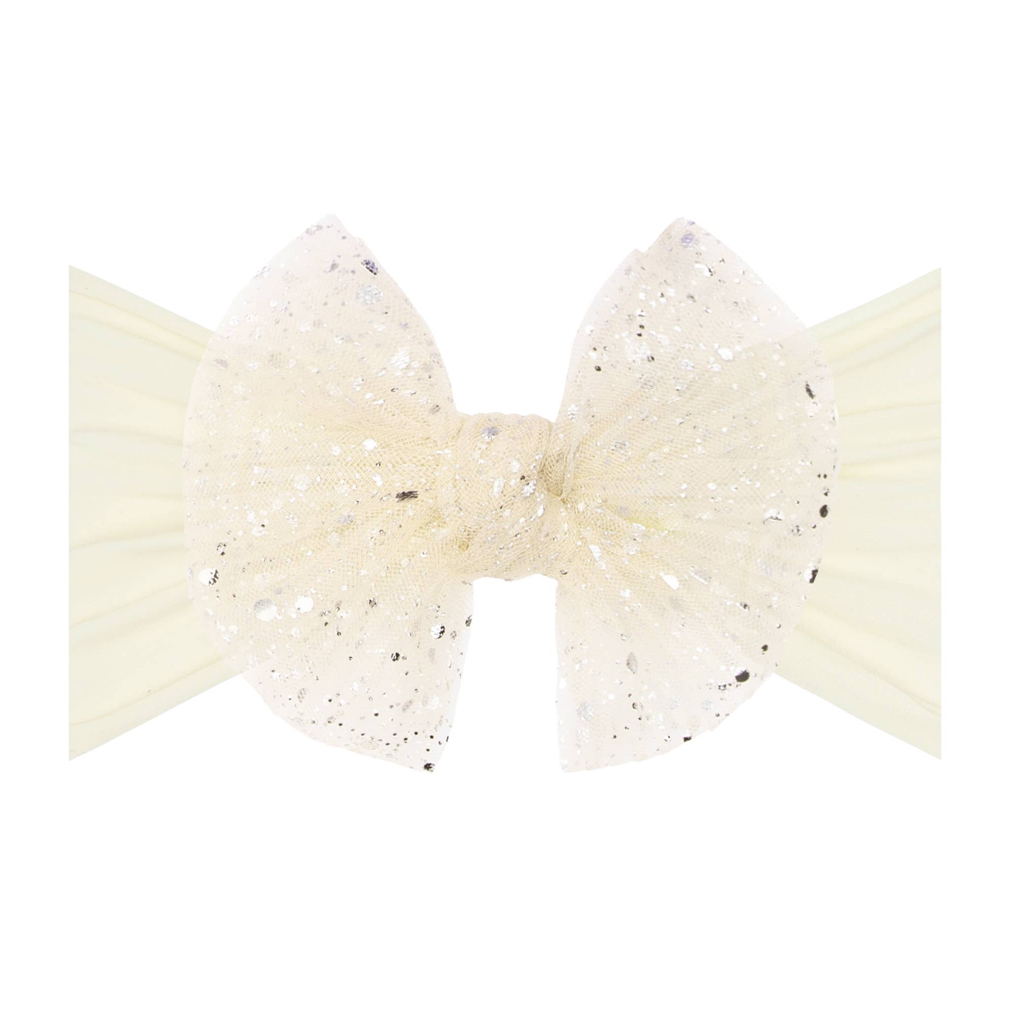 Baby Bling® Tulle FAB® soft nylon headband with tulle bow: Pleated Blush hair bowsBaby Bling BowsTAYLOR + MAX