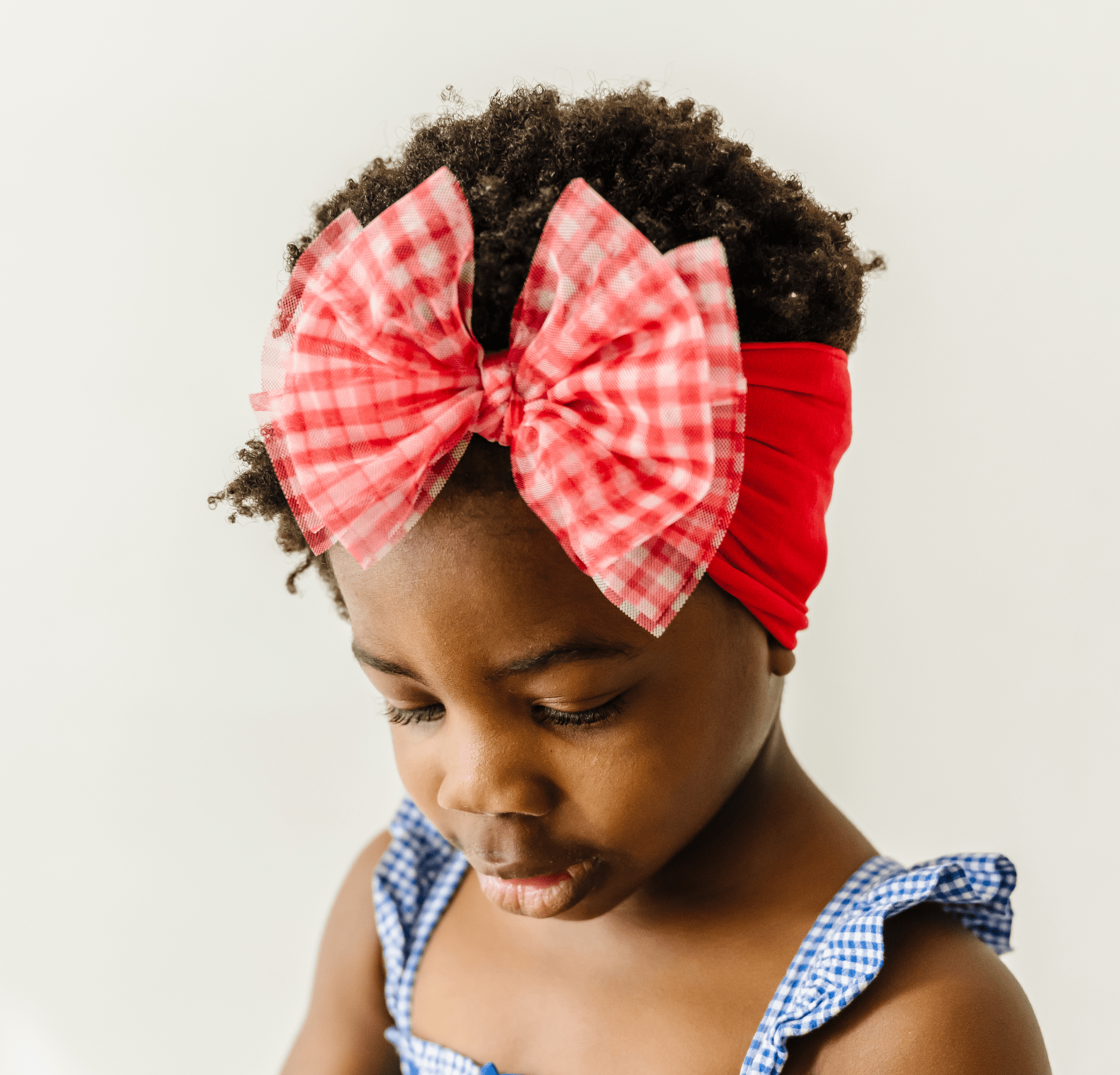 Baby Bling® Tulle FAB® soft nylon headband with tulle bow: Pleated White hair bowsBaby Bling BowsTAYLOR + MAX