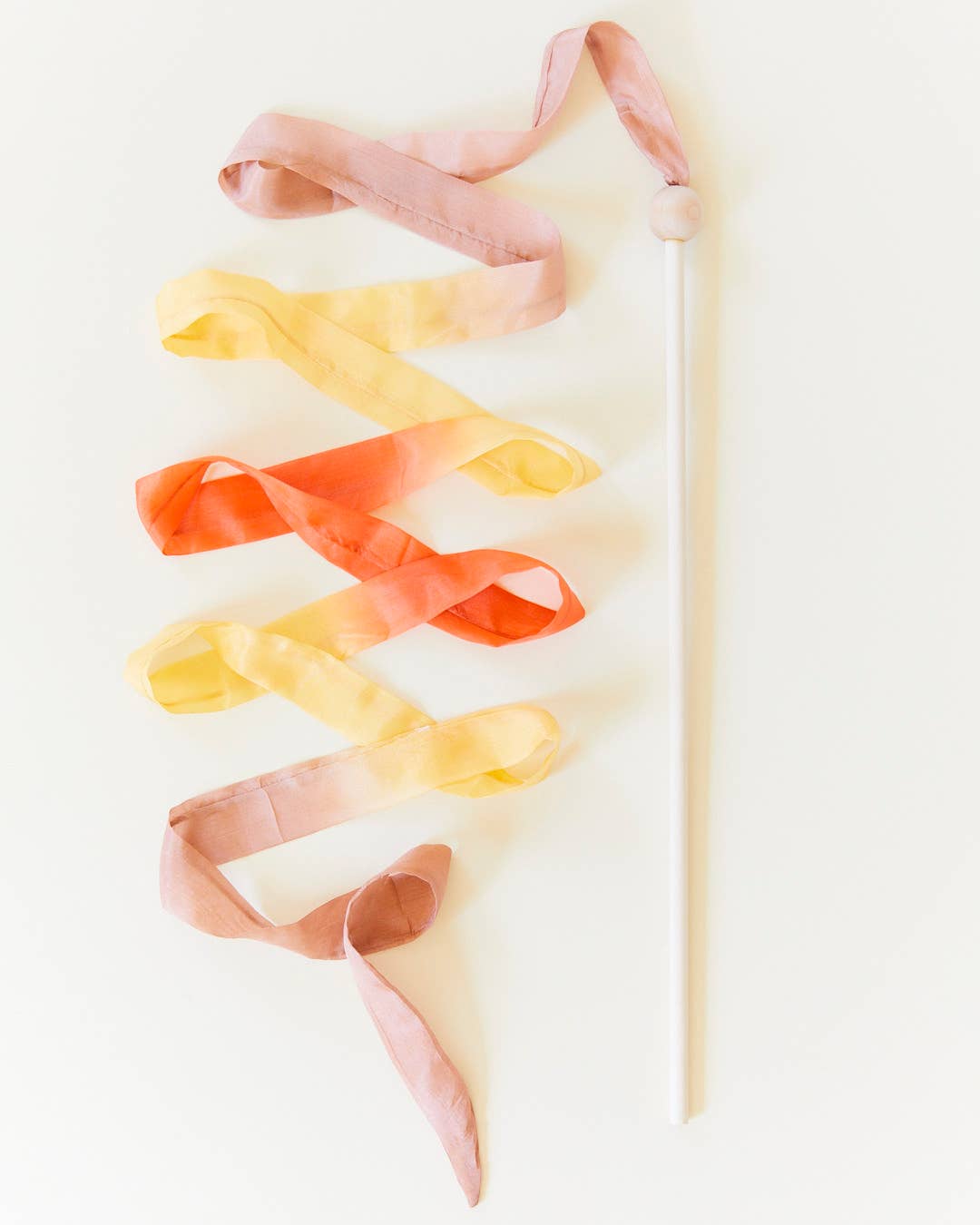 Boho Rainbow Silk & Wood Streamer - Wand for Pretend Play Activity ToysSarah’s SilksTAYLOR + MAX