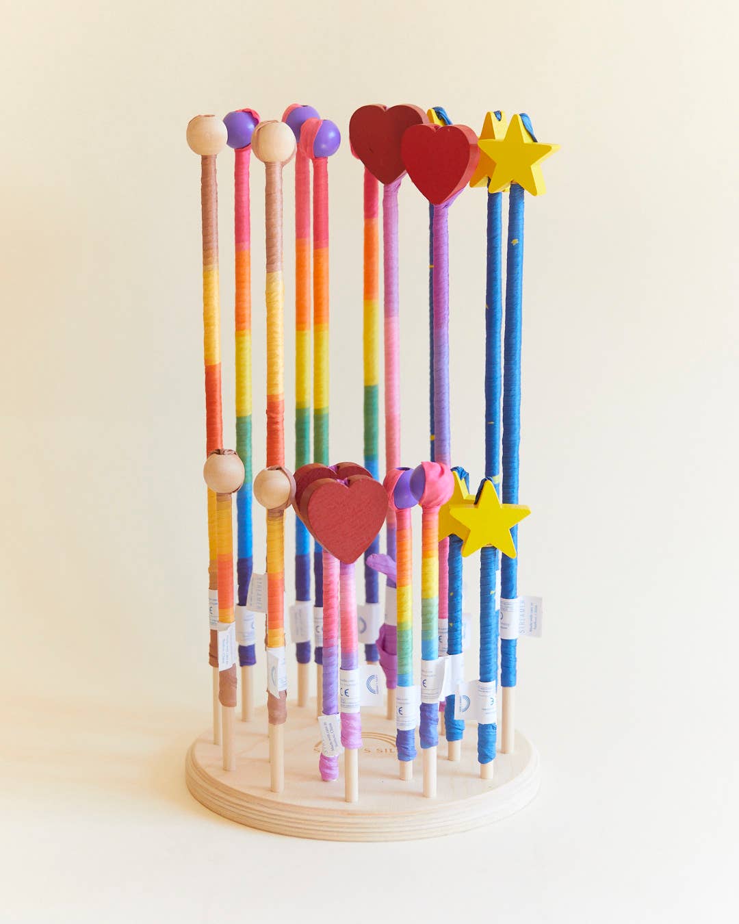 Boho Rainbow Silk & Wood Streamer - Wand for Pretend Play Activity ToysSarah’s SilksTAYLOR + MAX