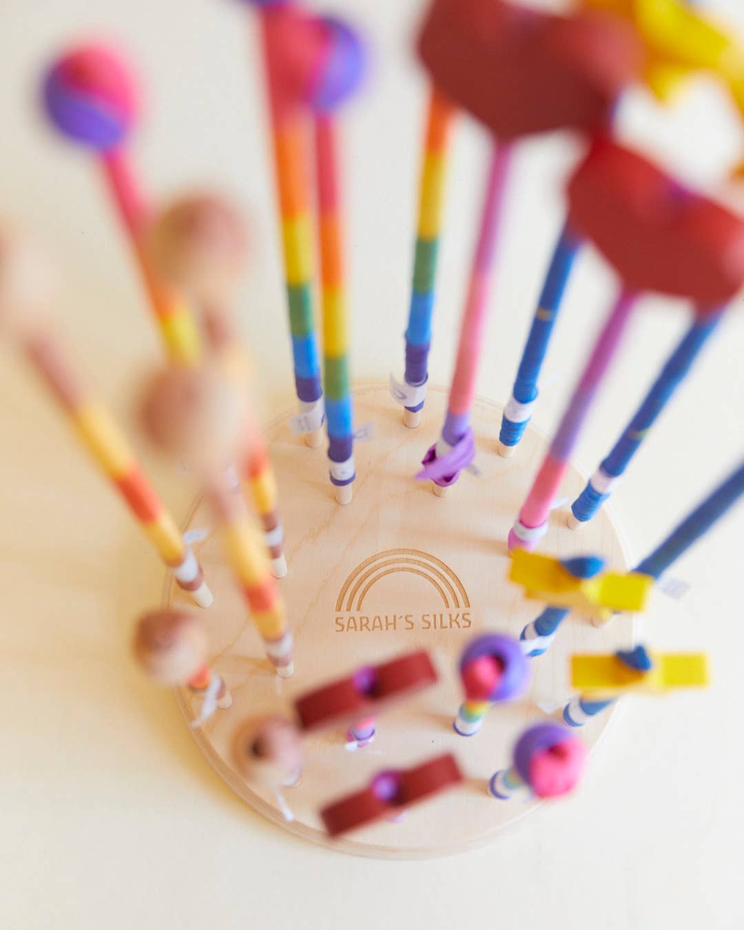 Boho Rainbow Silk & Wood Streamer - Wand for Pretend Play Activity ToysSarah’s SilksTAYLOR + MAX