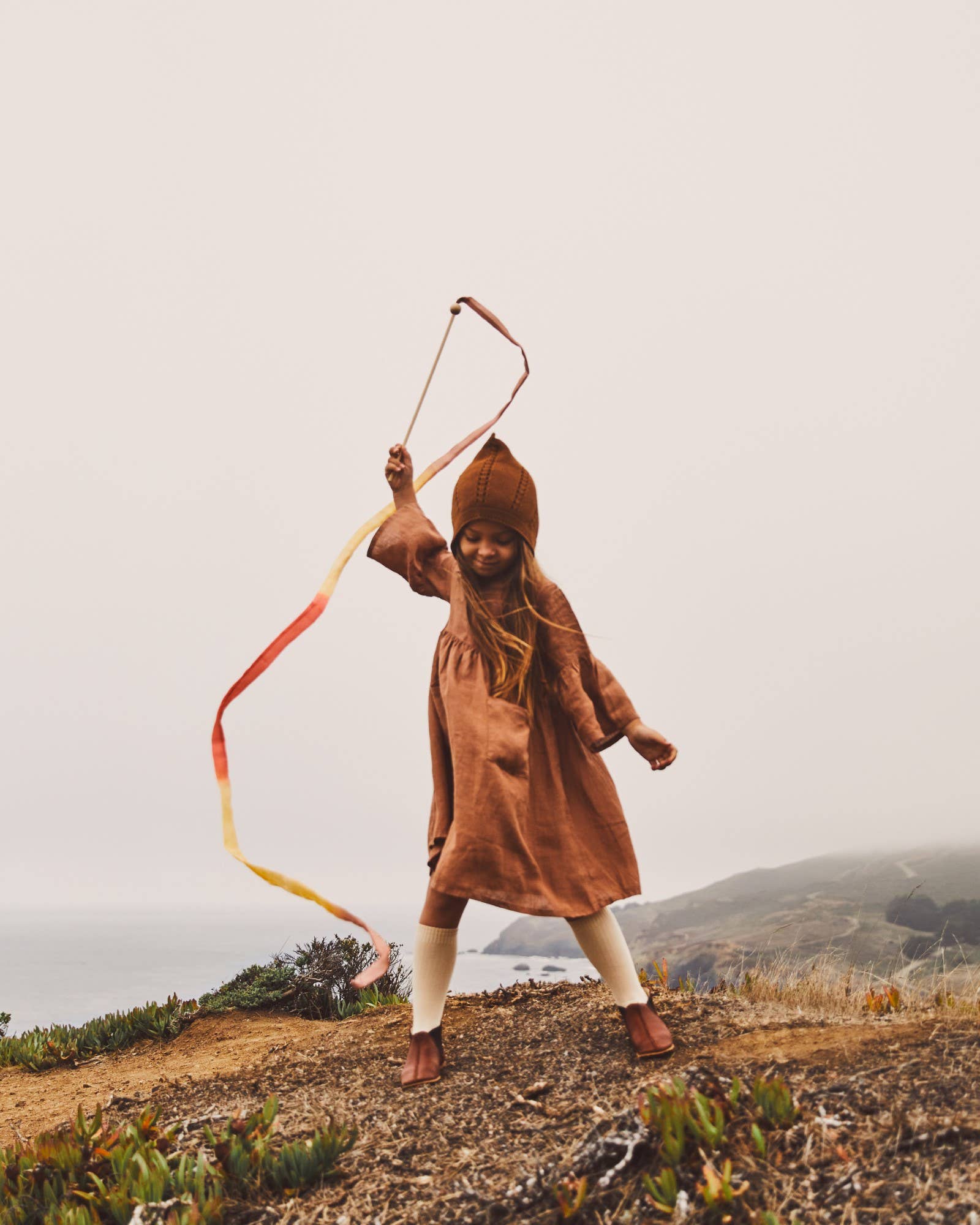 Boho Rainbow Silk & Wood Streamer - Wand for Pretend Play Activity ToysSarah’s SilksTAYLOR + MAX