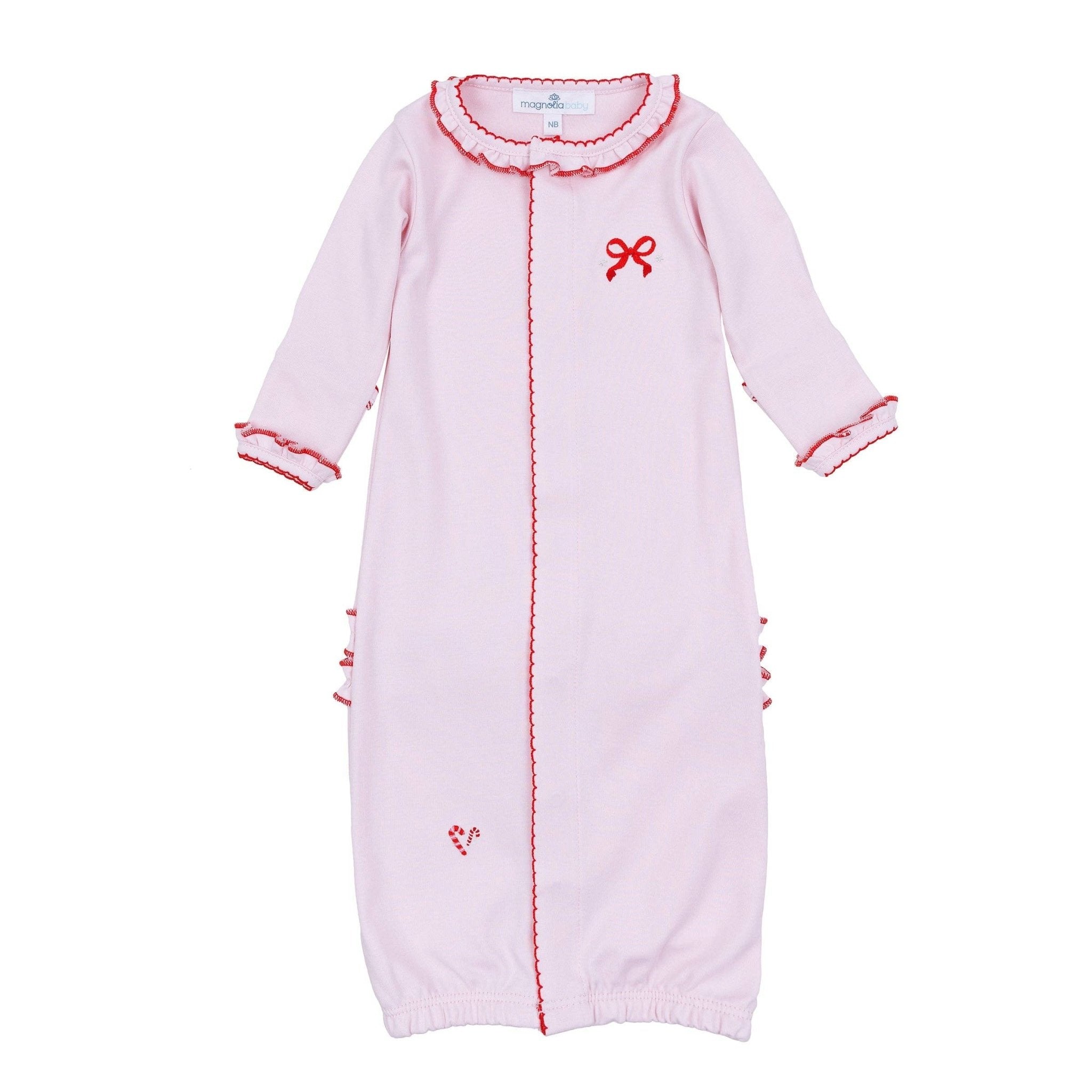 Candy Cane Lane Embroidered Ruffle Converter: 6 Months Magnolia BabyTAYLOR + MAX