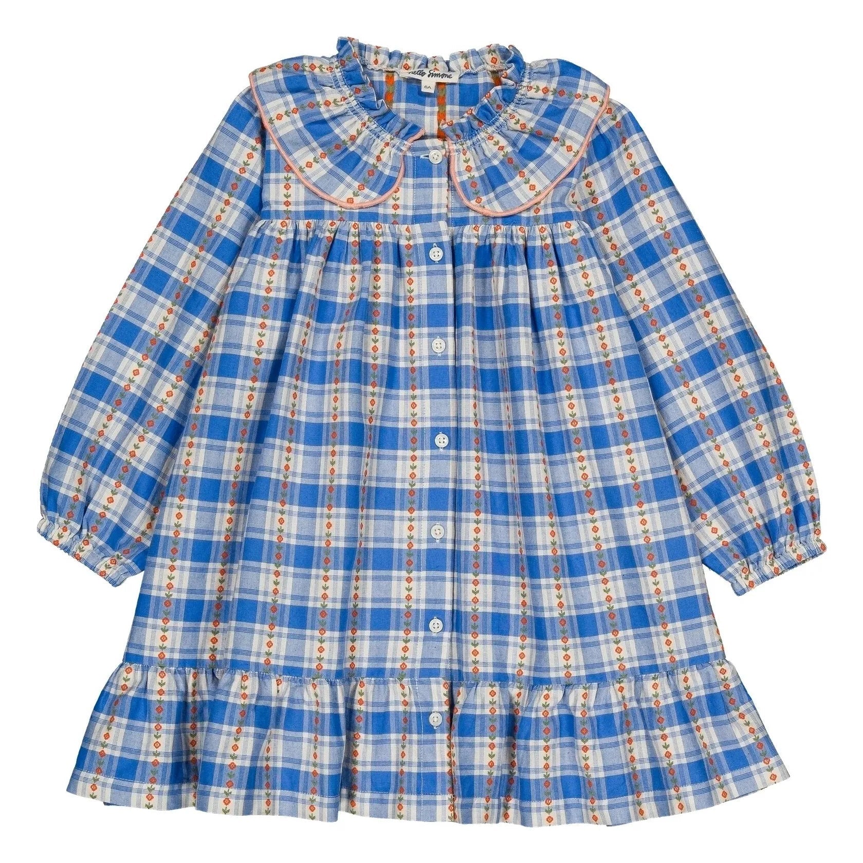 Charlie Dress Blue Check Hello SimoneTAYLOR + MAX