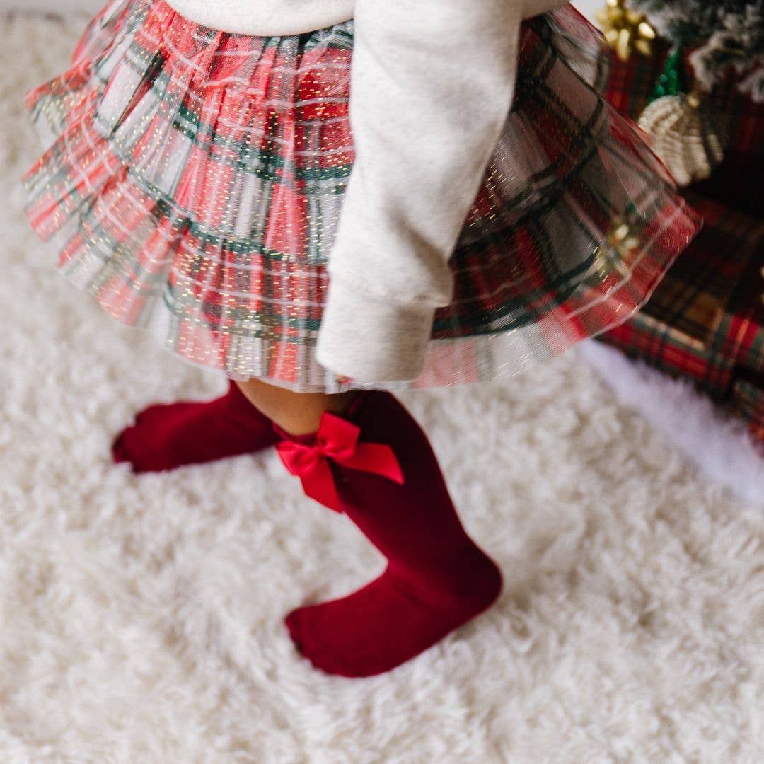 Christmas Plaid Tiered Tutu - Dress Up Skirt - Holiday Tutu skirtSweet WinkTAYLOR + MAX