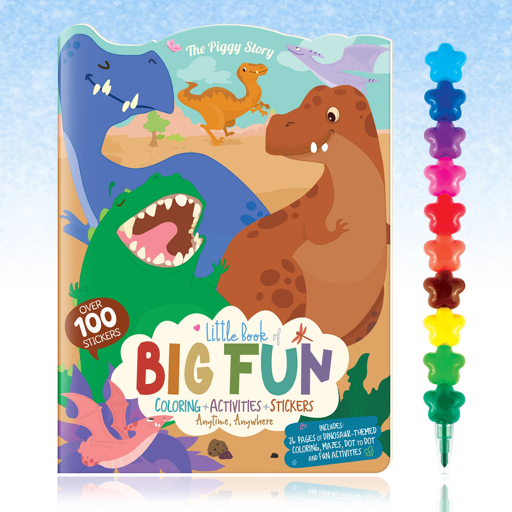 Dinosaur Activity & Coloring Gift Pack for Kids Coloring Books & Drawing ToysThe Piggy StoryTAYLOR + MAX