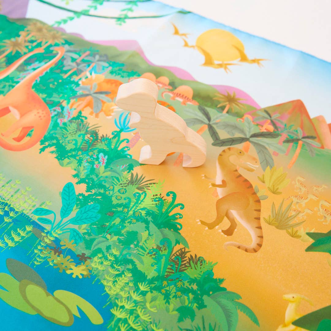 Dinosaur Land Seek & Find Playsilk Activity ToysSarah’s SilksTAYLOR + MAX