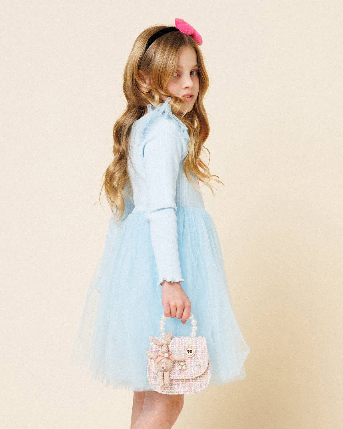 Frill Bow Tutu Dress: Sky Blue / 2 TAYLOR + MAX