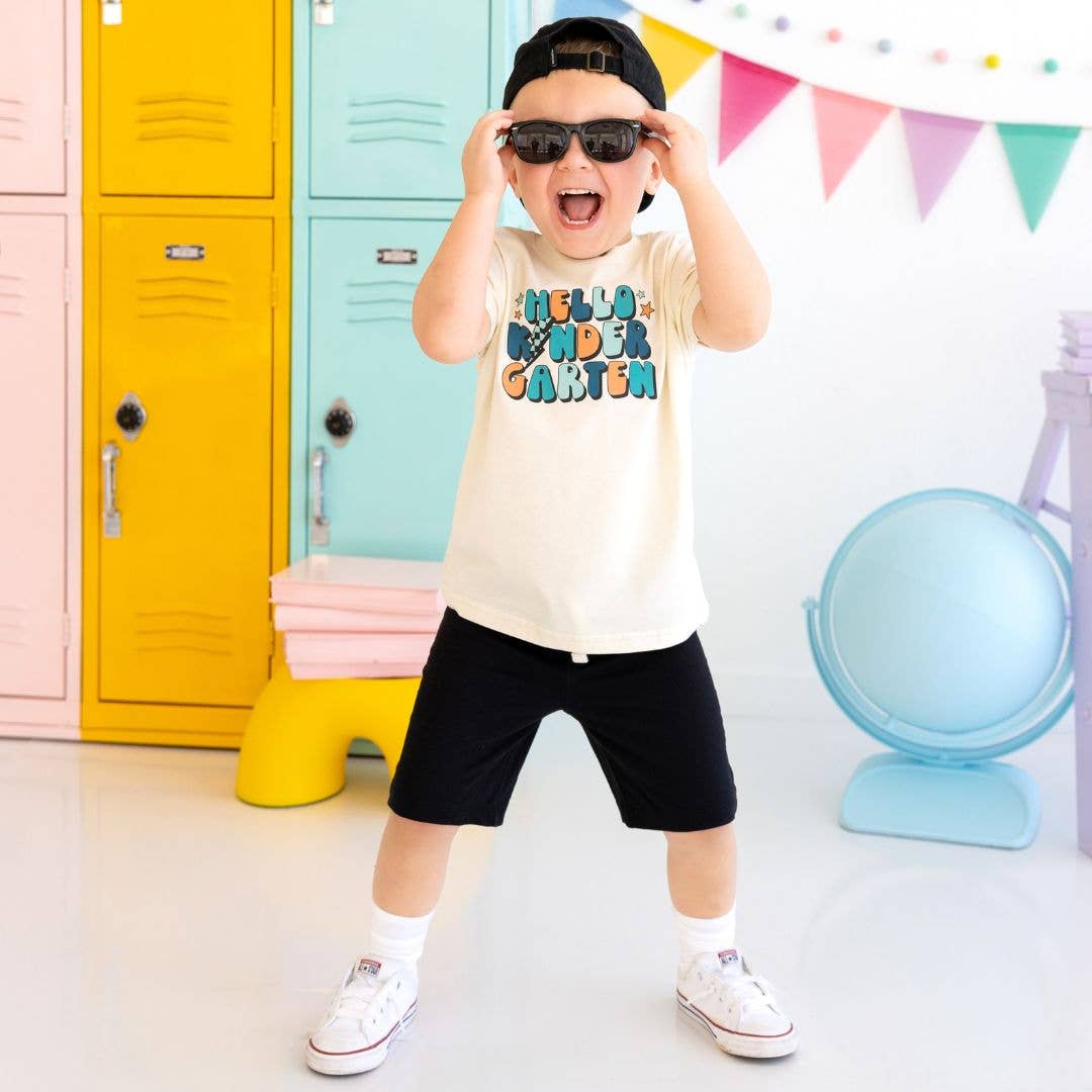 Hello Kindergarten Short Sleeve T-Shirt - Back to School Kids ClothingTAYLOR + MAXTAYLOR + MAX