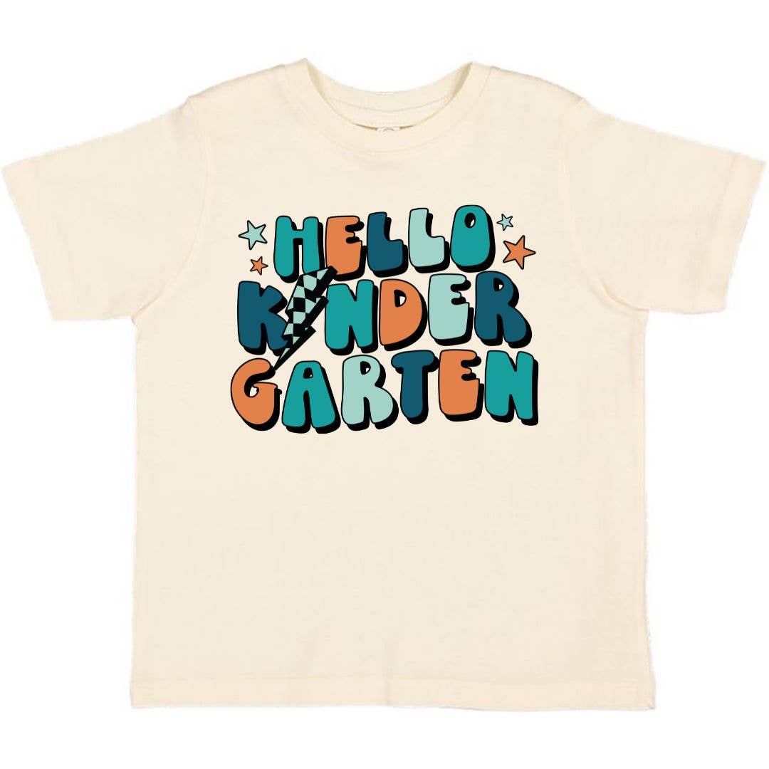Hello Kindergarten Short Sleeve T-Shirt - Back to School Kids ClothingTAYLOR + MAXTAYLOR + MAX