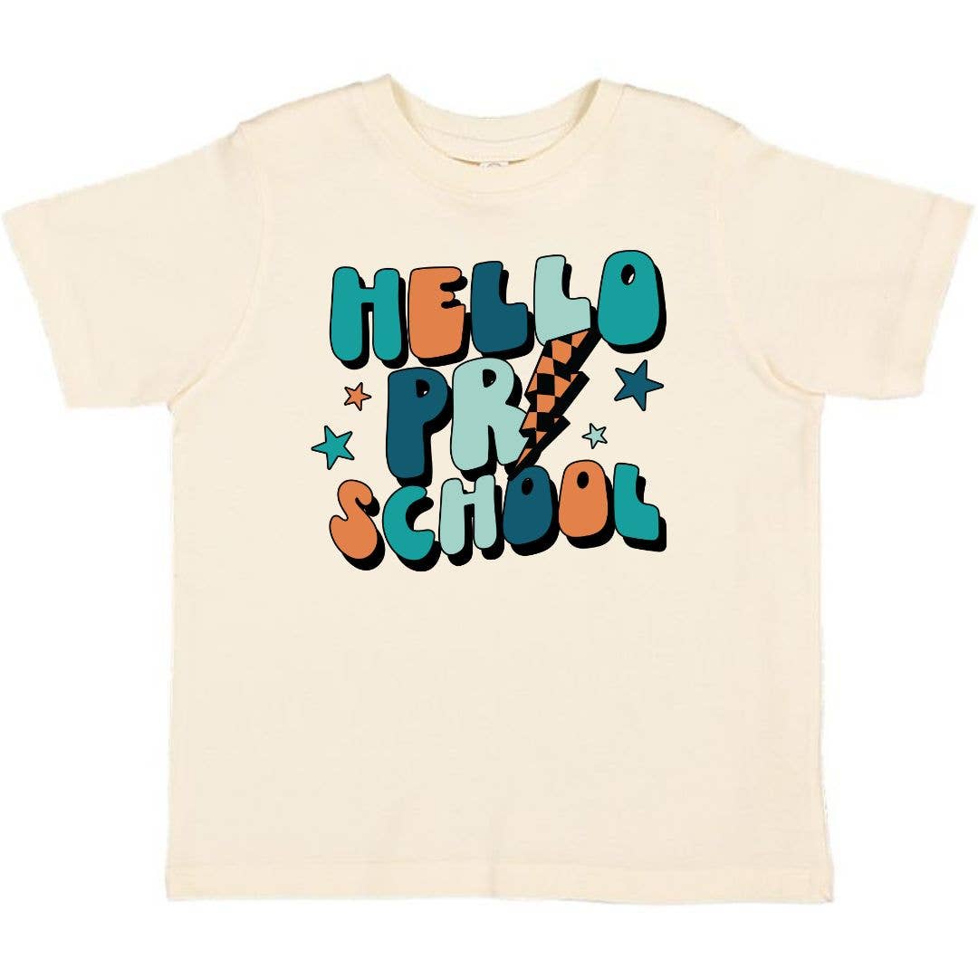 Hello Preschool Short Sleeve T-Shirt - Back to School Kids ClothingTAYLOR + MAXTAYLOR + MAX
