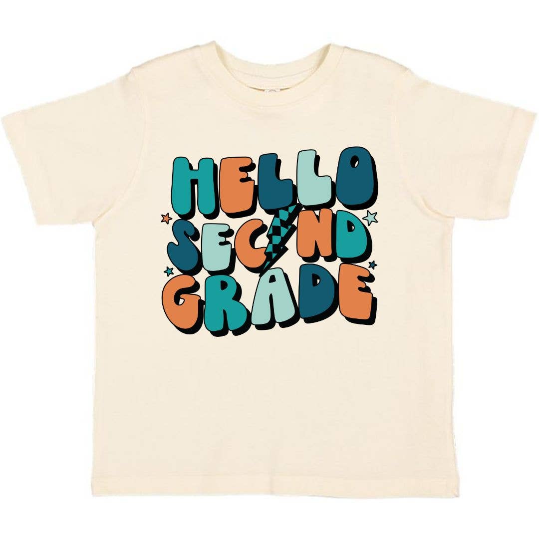 Hello Second Grade Short Sleeve T-Shirt - Back to School Kids ClothingTAYLOR + MAXTAYLOR + MAX