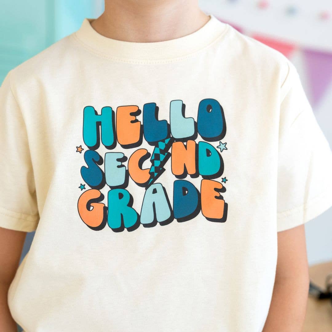 Hello Second Grade Short Sleeve T-Shirt - Back to School Kids ClothingTAYLOR + MAXTAYLOR + MAX