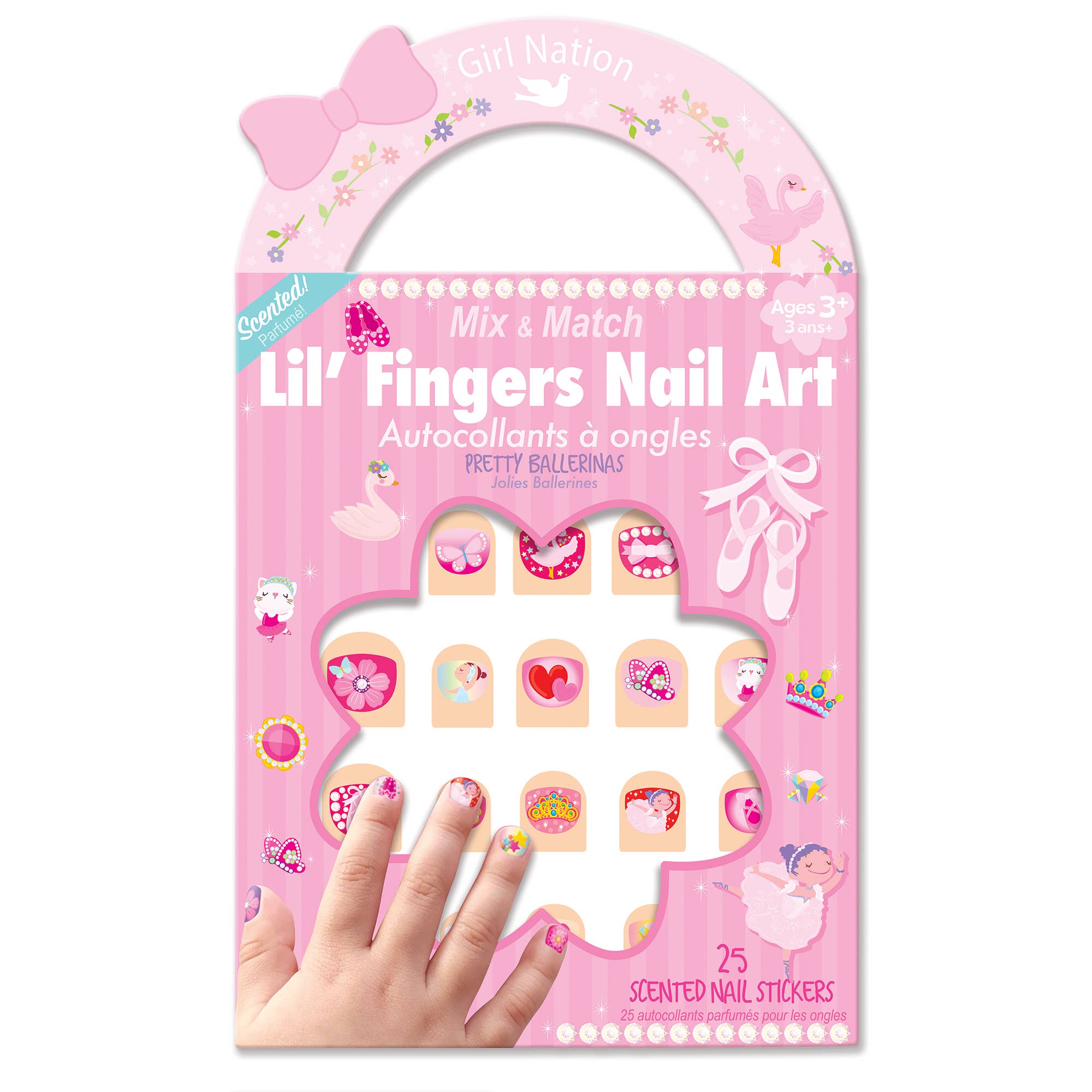 Lil' Fingers Nail Art | Pretty Ballerinas Nail Stickers Coloring Books & Drawing ToysThe Piggy StoryTAYLOR + MAX