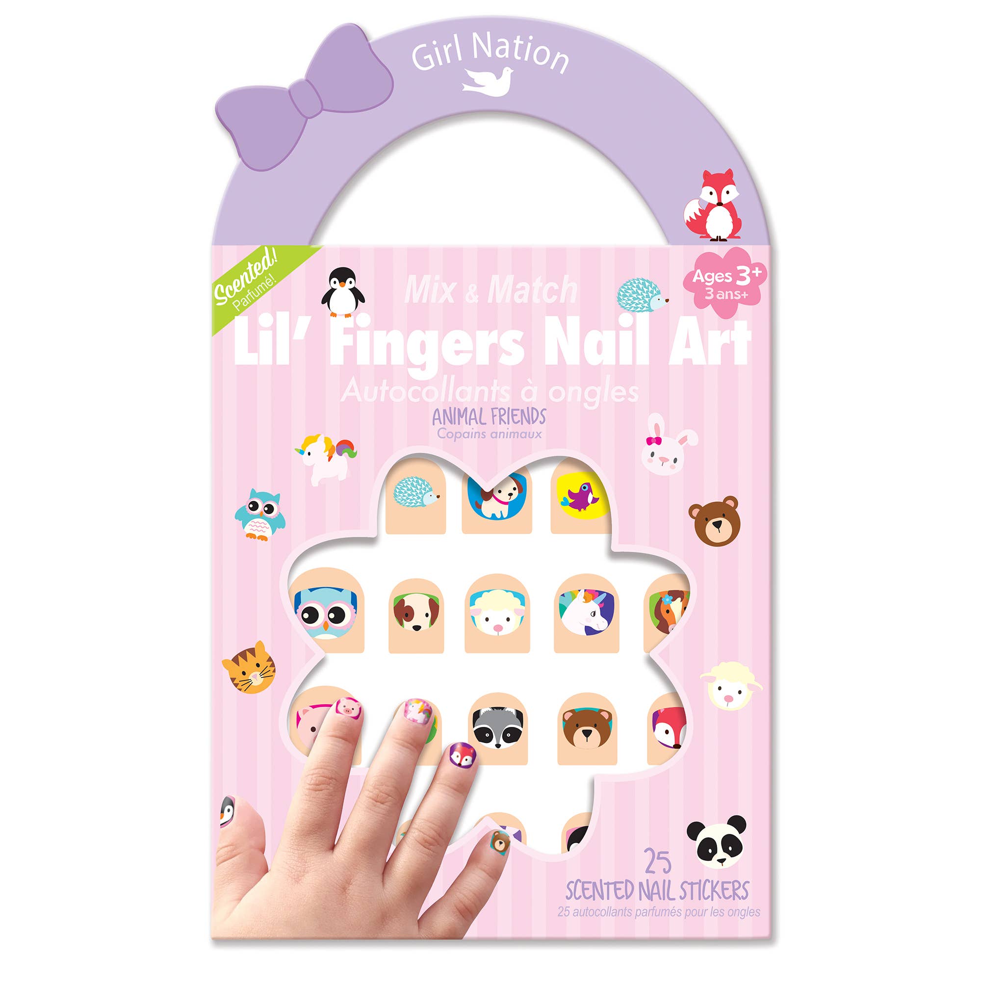 Lil' Fingers Nail Art Stickers - Animal Friends Coloring Books & Drawing ToysThe Piggy StoryTAYLOR + MAX