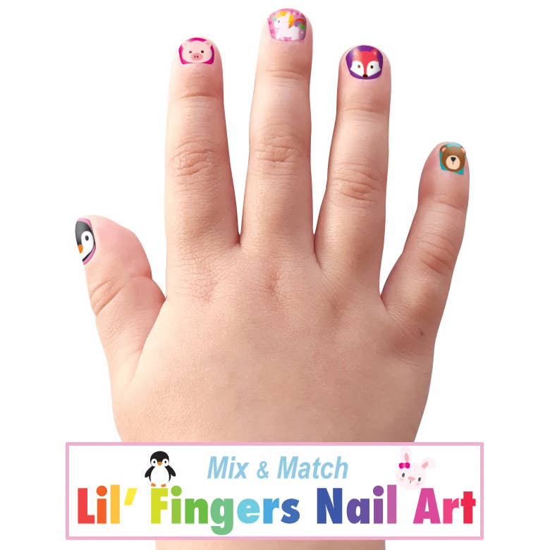Lil' Fingers Nail Art Stickers - Animal Friends Coloring Books & Drawing ToysThe Piggy StoryTAYLOR + MAX