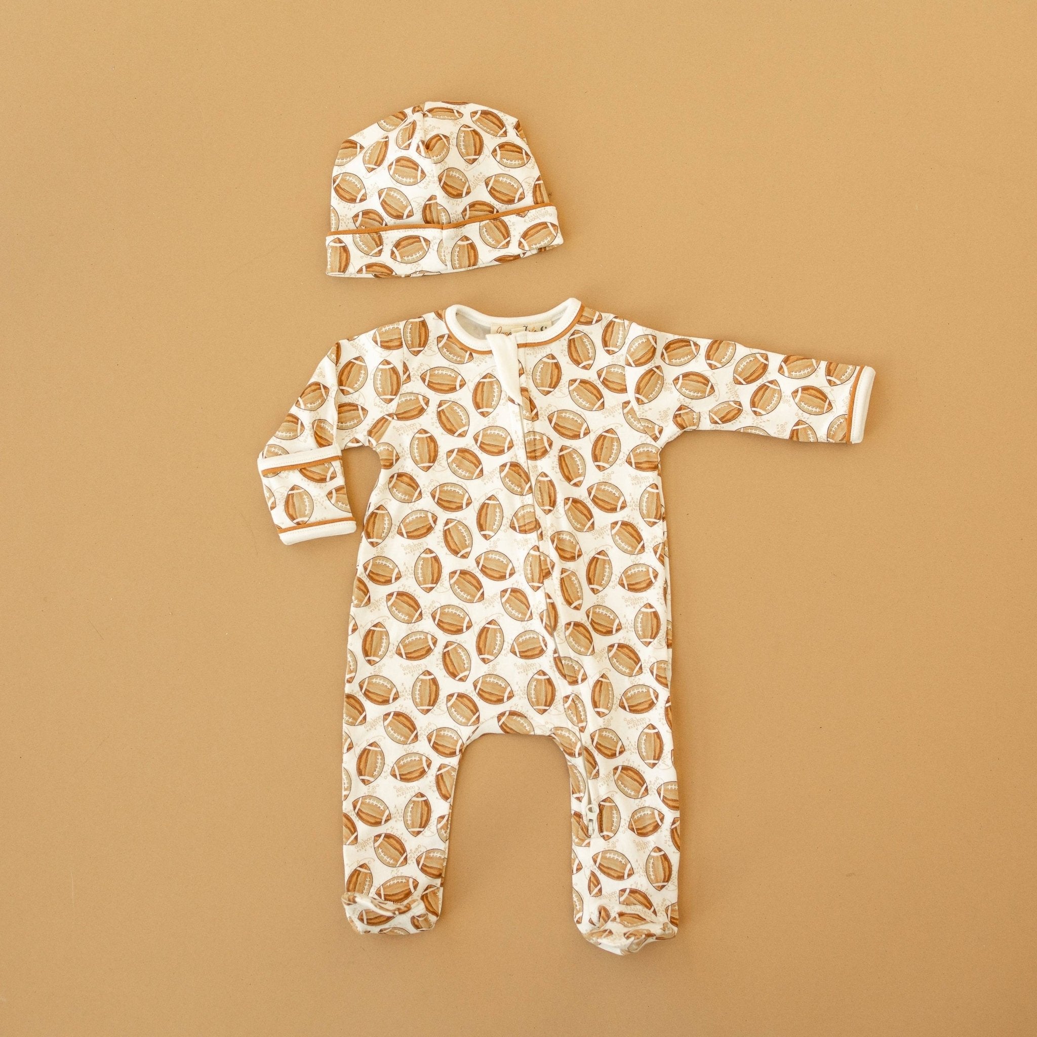 Little Champs Zip Footie: Newborn Magnolia BabyTAYLOR + MAX