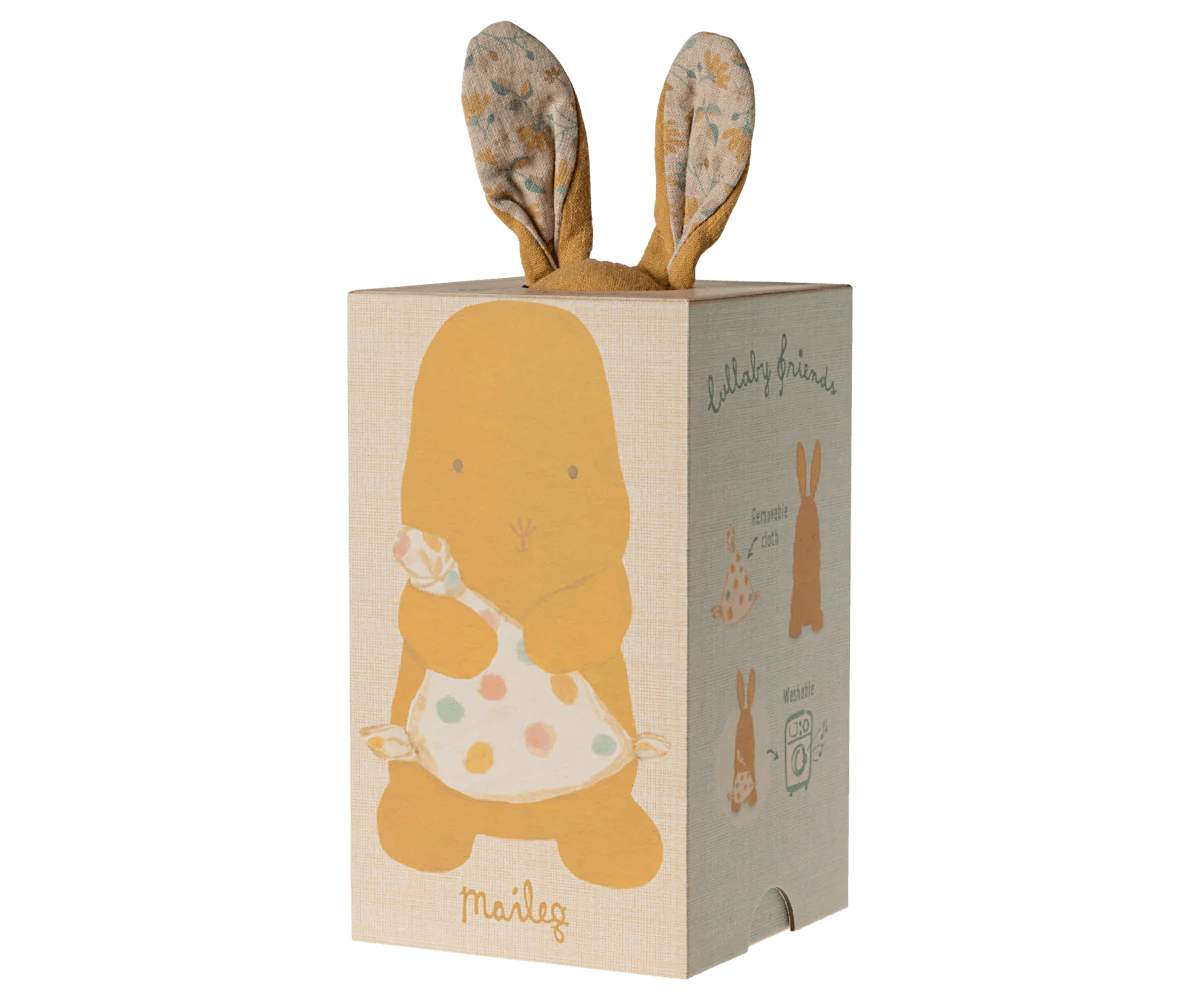 Lullaby Friends | Bunny, Dusty Yellow Baby Activity ToysMailegTAYLOR + MAX