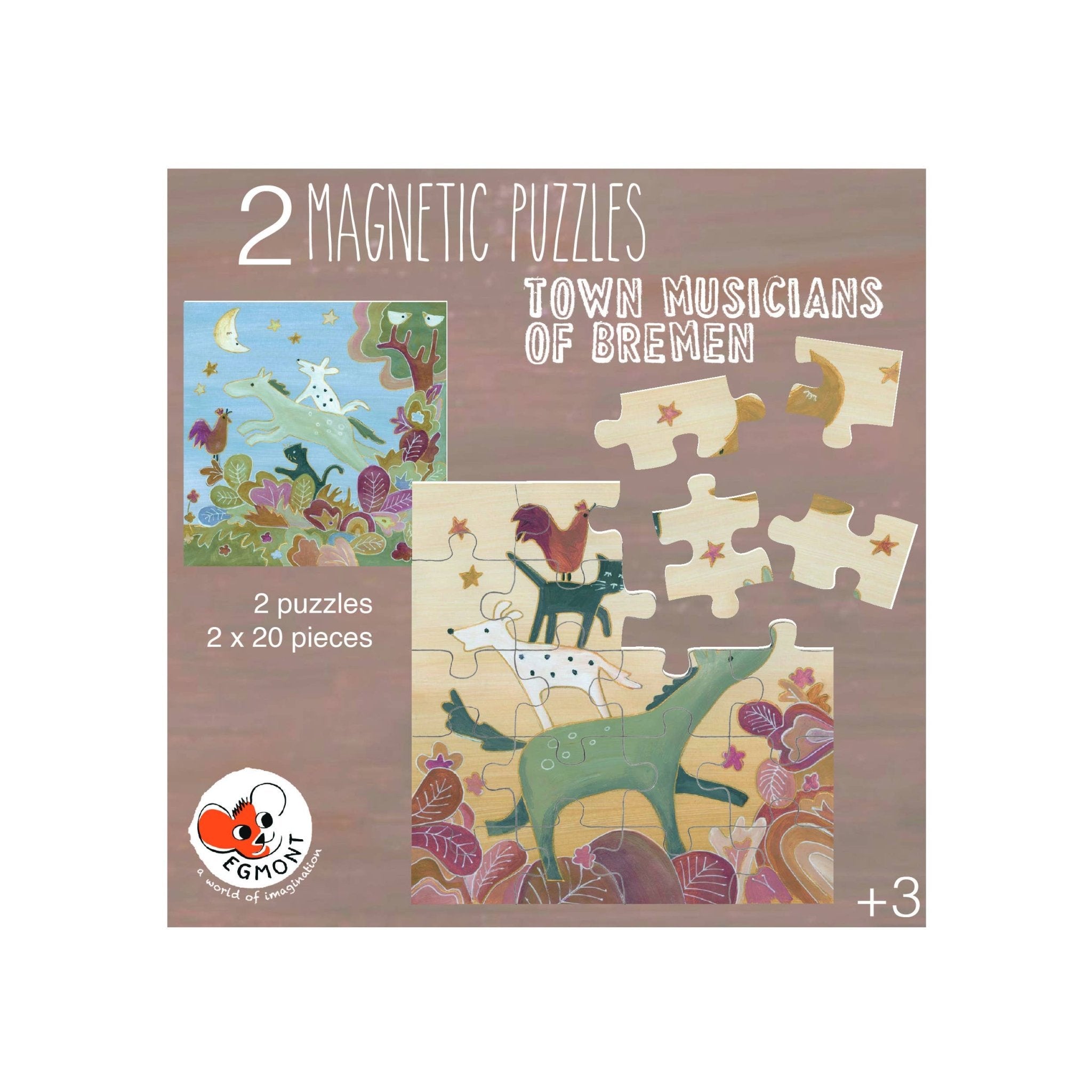Magnetic Puzzle - Town Musicians of Bremen PuzzleEgmontTAYLOR + MAX