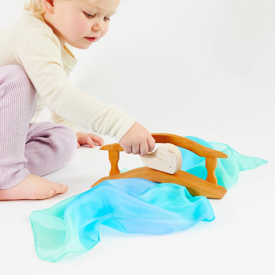 Mini Enchanted Playsilks - 100% Silk Natural, Waldorf Toys: Blossom Activity ToysSarah’s SilksTAYLOR + MAX