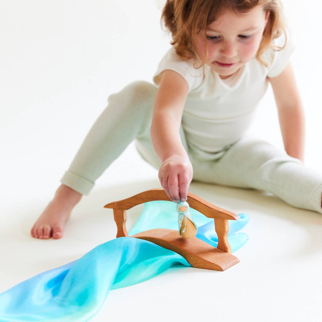 Mini Enchanted Playsilks - 100% Silk Natural, Waldorf Toys: Blossom Activity ToysSarah’s SilksTAYLOR + MAX