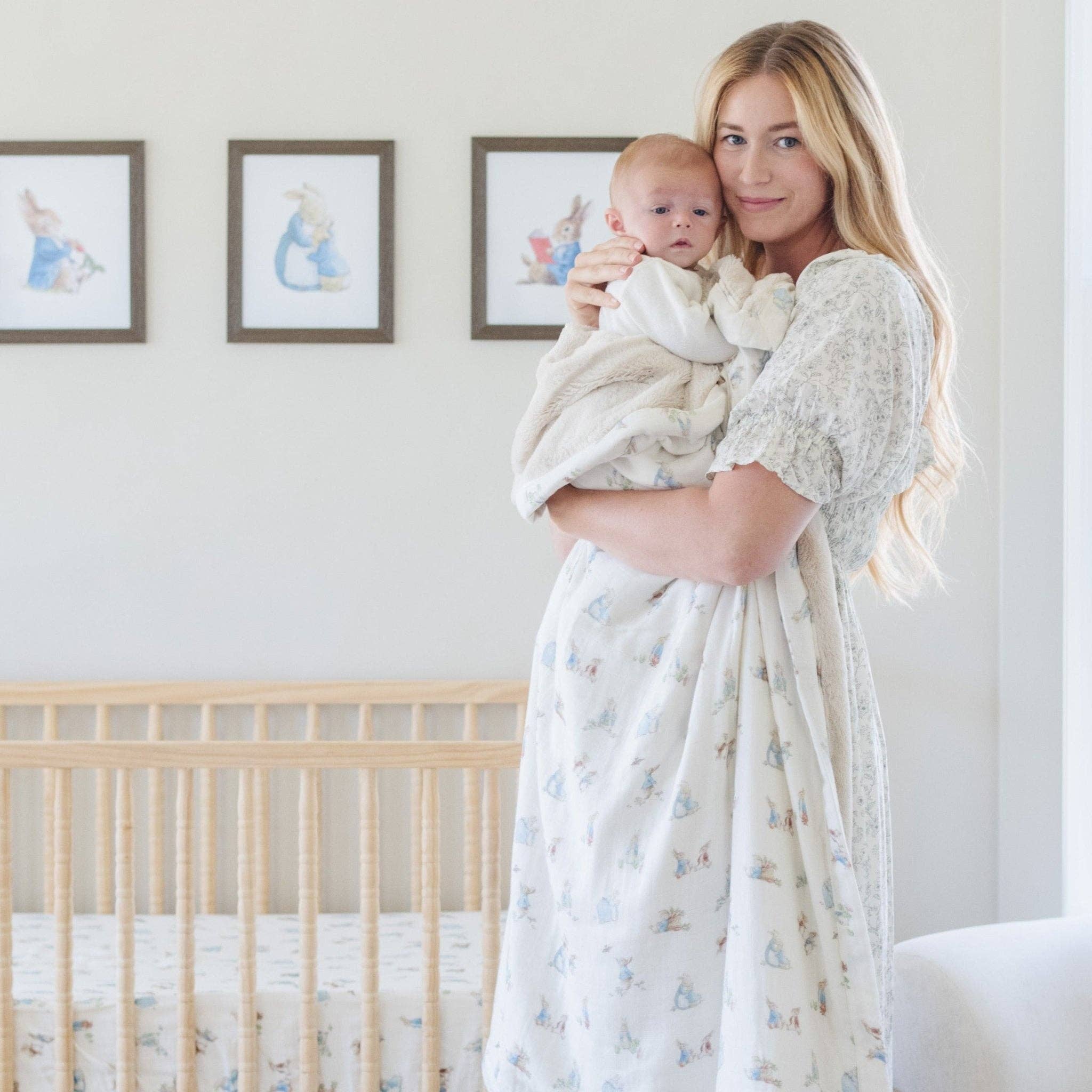 PETER RABBIT™ BAMBOO RAYON MUSLIN/LUSH BLANKETS: Boy SaranoniTAYLOR + MAX