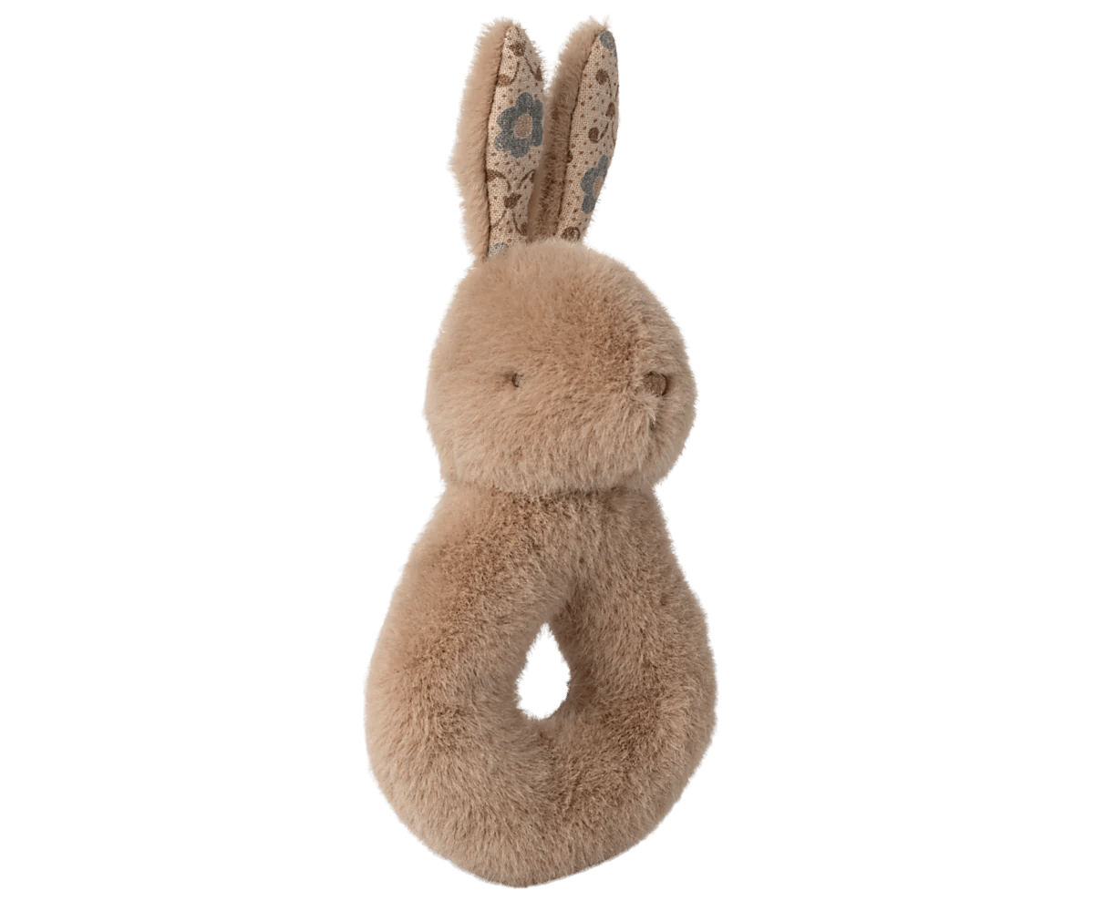 Rabbit rattle set | Cream peach Activity ToysMailegTAYLOR + MAX