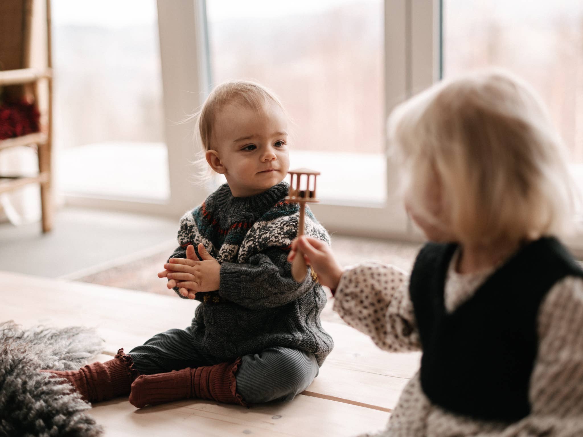 Nighthawk Wooden Baby Rattle Baby RattleWooden StoryTAYLOR + MAX