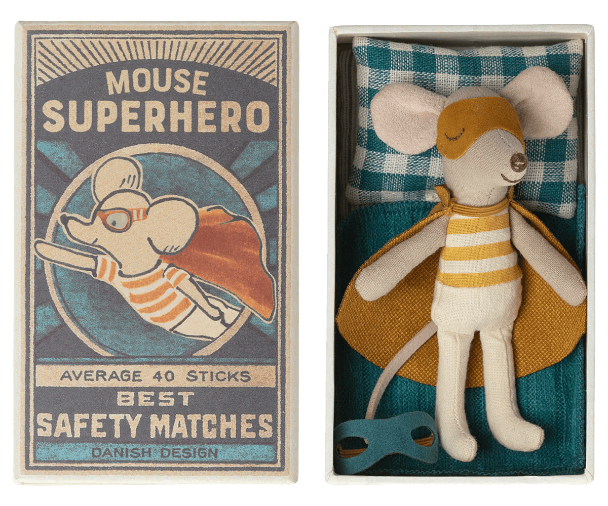 Super Hero Mouse | Little Brother in Matchbox MailegTAYLOR + MAX