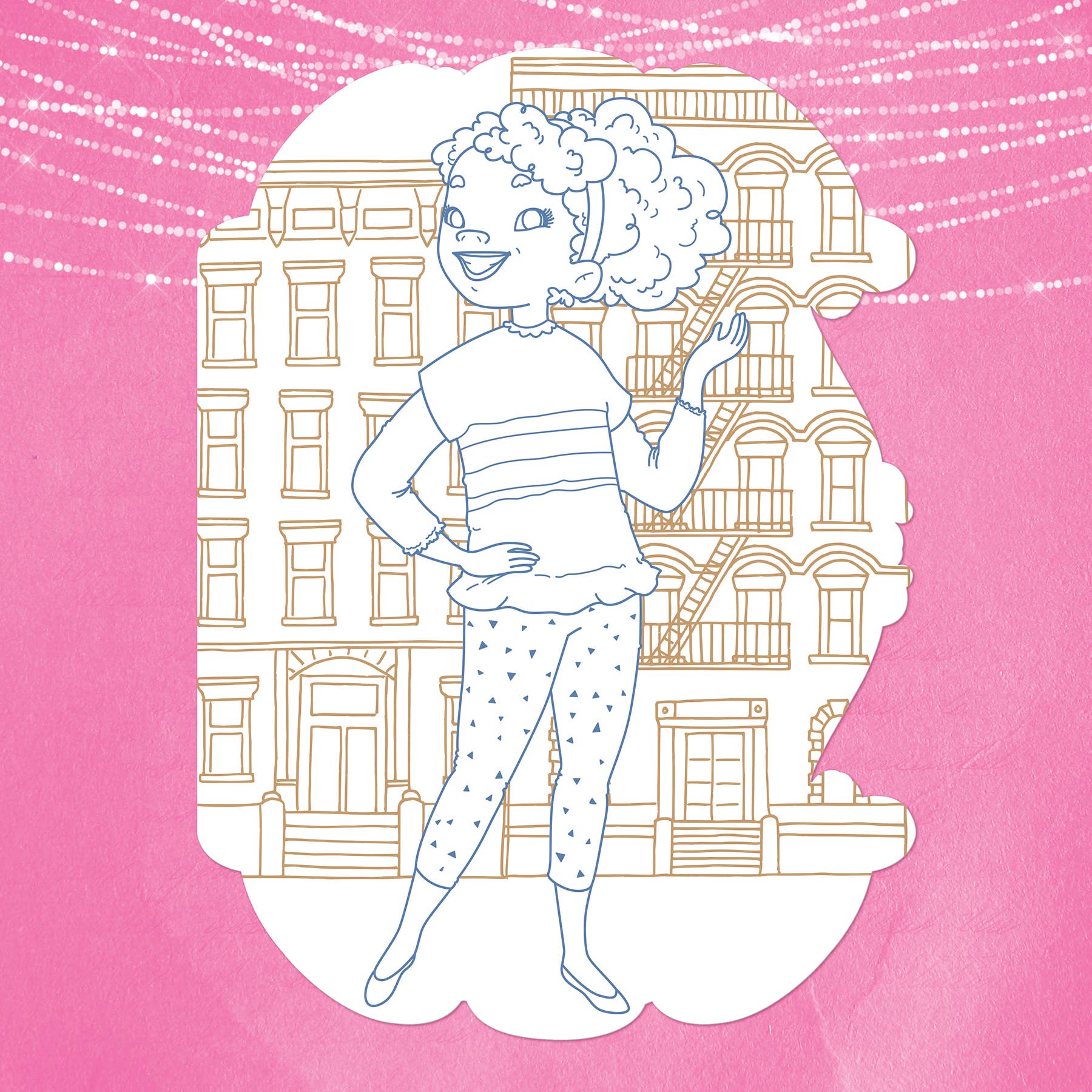 USA Fashion Coloring Book & Rainbow Stacker Crayons Gift Coloring Books & Drawing ToysThe Piggy StoryTAYLOR + MAX