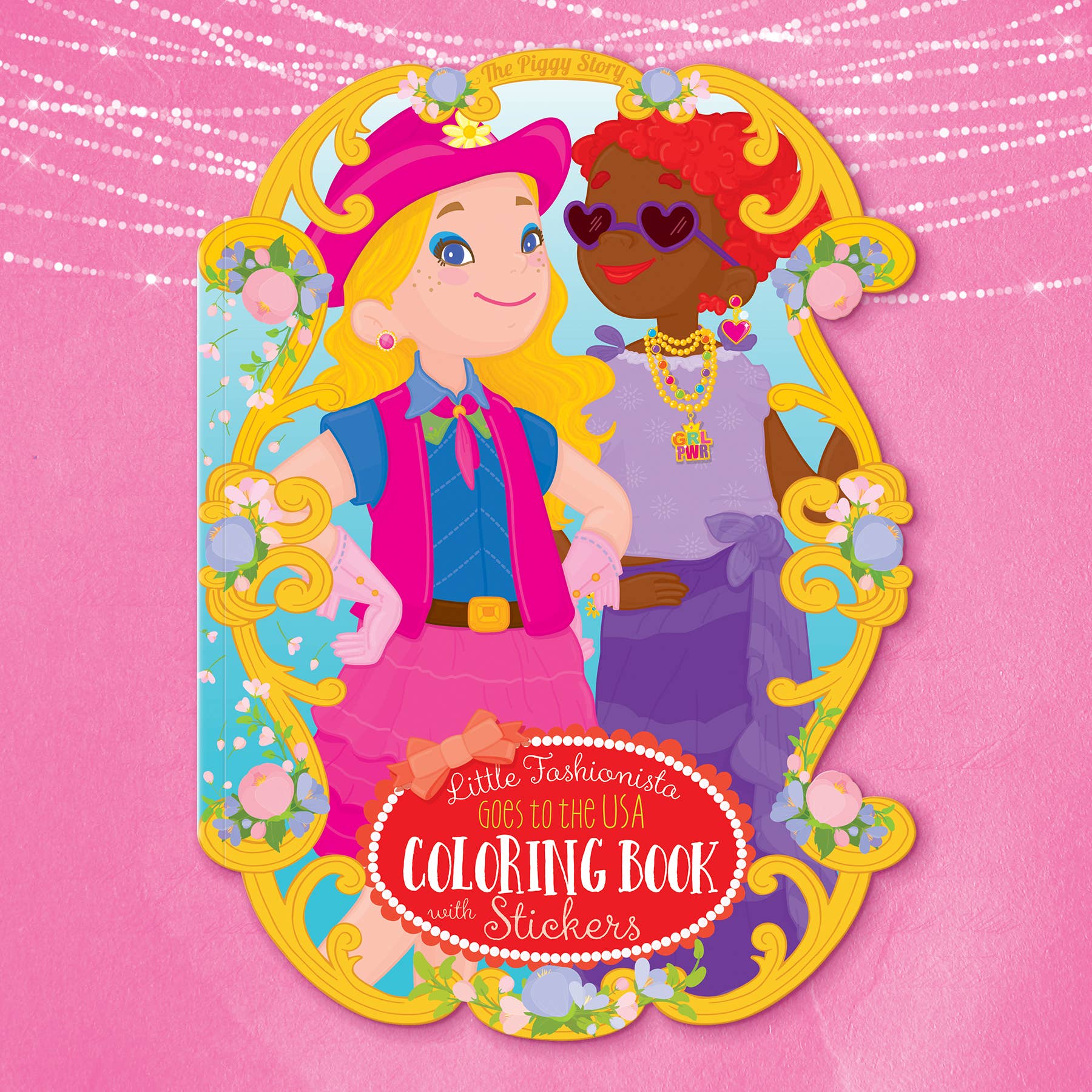 USA Fashion Coloring Book & Rainbow Stacker Crayons Gift Coloring Books & Drawing ToysThe Piggy StoryTAYLOR + MAX