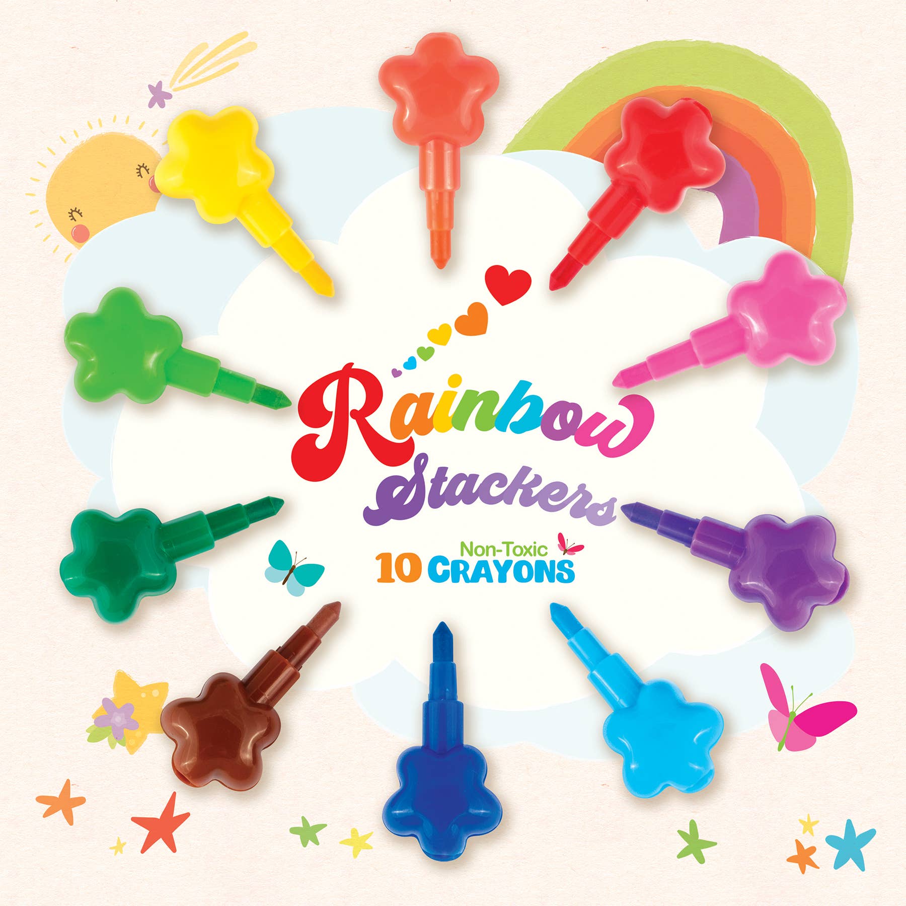 USA Fashion Coloring Book & Rainbow Stacker Crayons Gift Coloring Books & Drawing ToysThe Piggy StoryTAYLOR + MAX