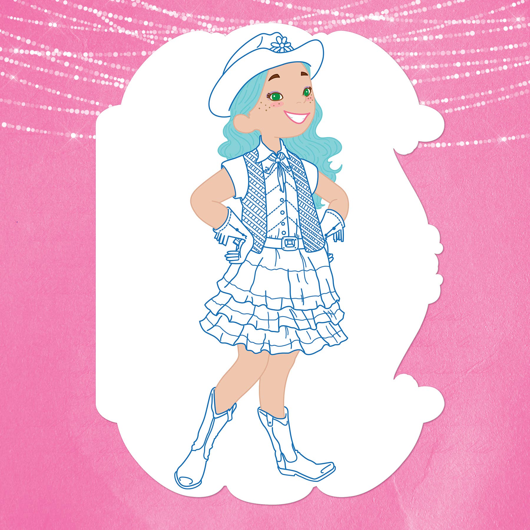 USA Fashion Coloring Book & Rainbow Stacker Crayons Gift Coloring Books & Drawing ToysThe Piggy StoryTAYLOR + MAX