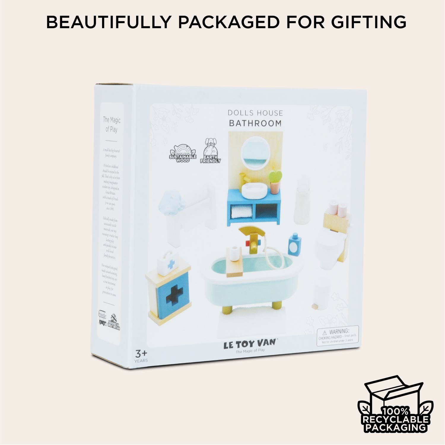 Wooden Dolls House Bathroom Furniture Le Toy Van, Inc.TAYLOR + MAX