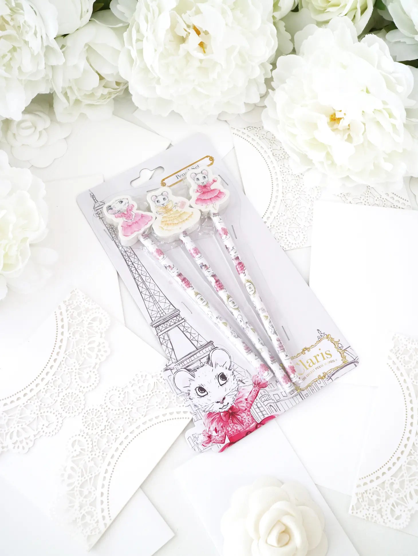 Claris The Chicest Mouse In Paris | Pencil Set pencilsClaris the chicest mouseTAYLOR + MAX