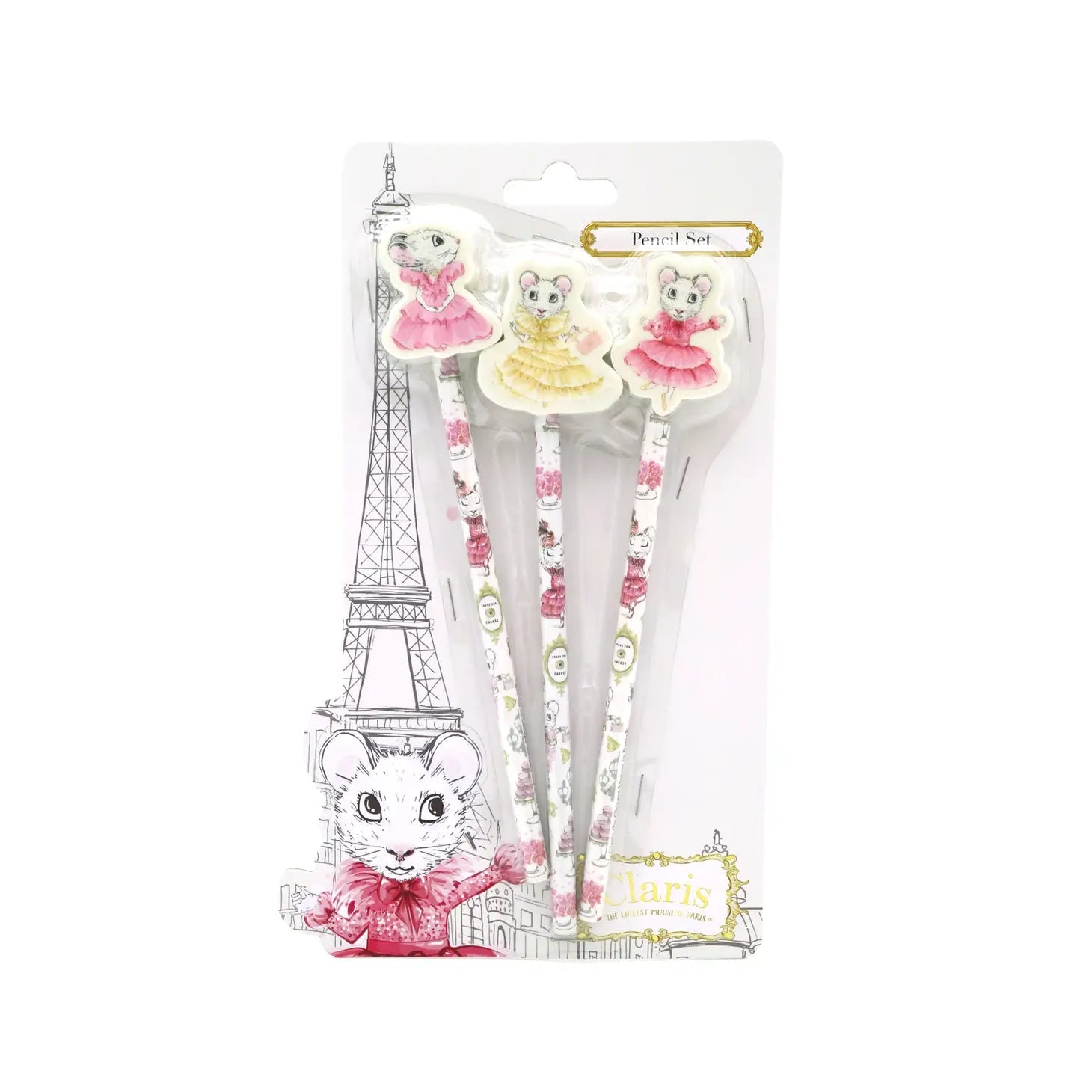 Claris The Chicest Mouse In Paris | Pencil Set pencilsClaris the chicest mouseTAYLOR + MAX