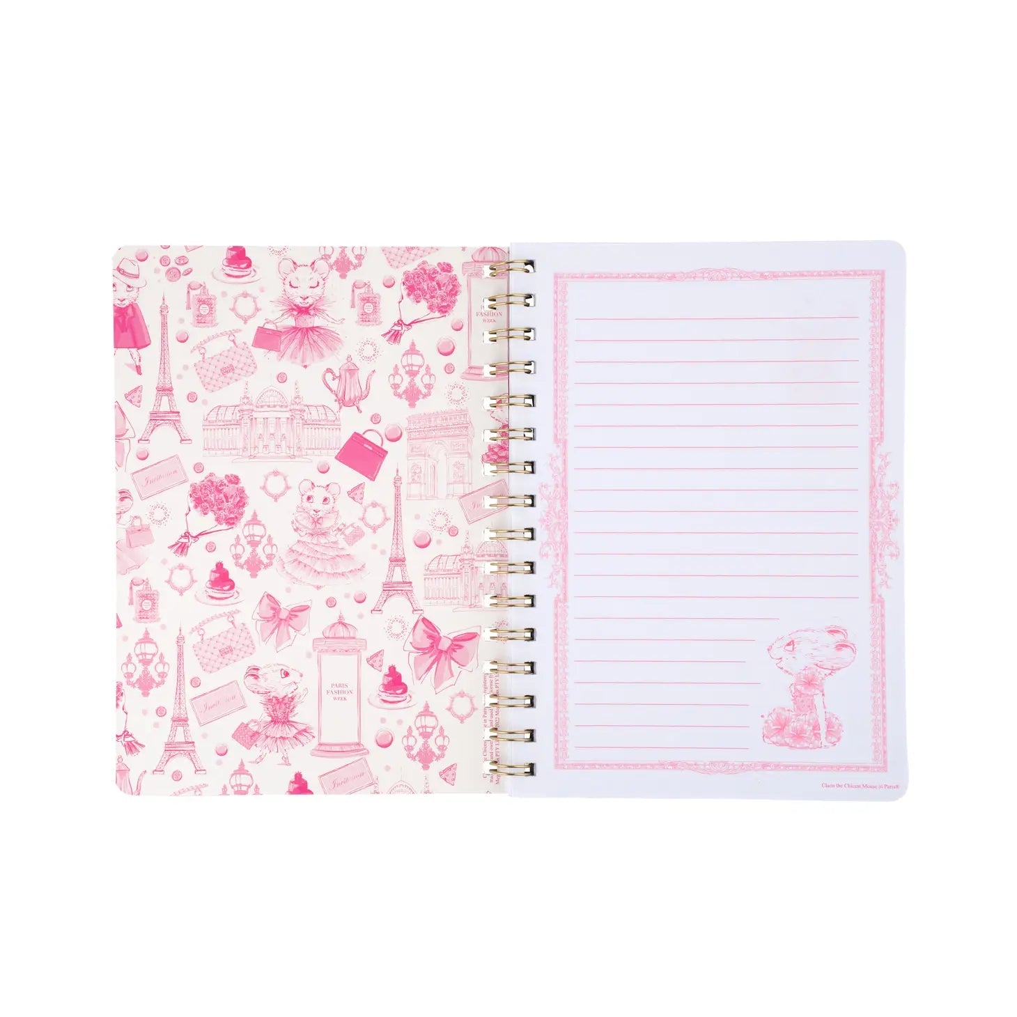 Claris the Chicest Mouse in Paris - Spiral Notebook stationaryClaris the chicest mouseTAYLOR + MAX