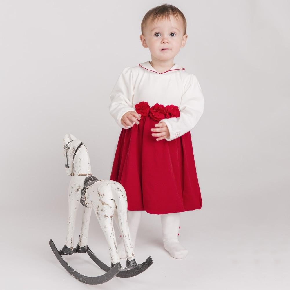 Emile et Rose Baby Girl Red 3 Piece Dress Set DressEmile et RoseTAYLOR + MAX