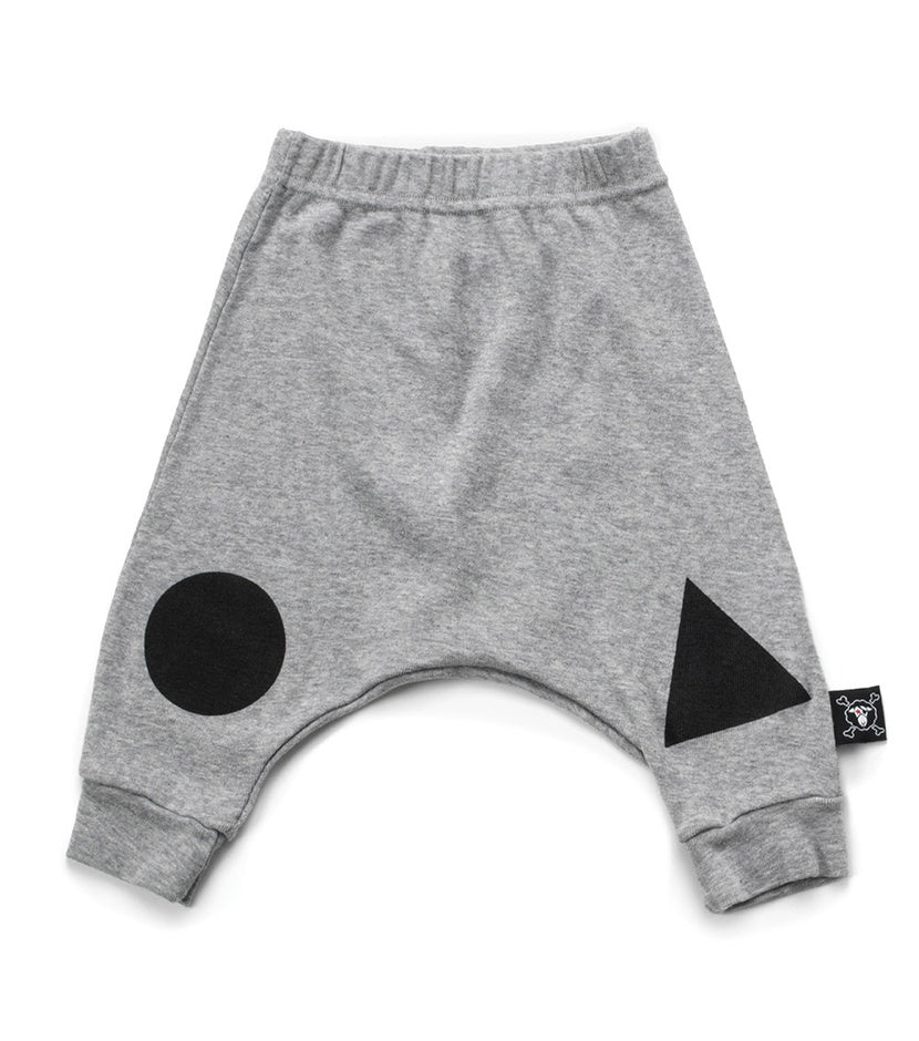 Geometric Baggy Pants | Heather Grey BottomsNUNUNUTAYLOR + MAX