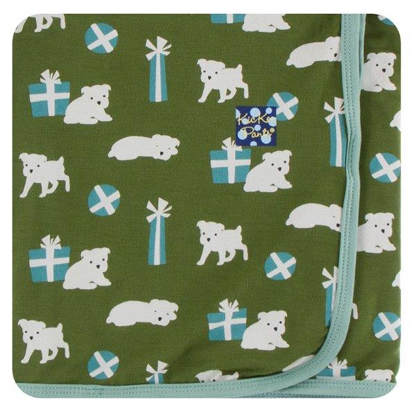 Kickee Pants Moss Puppies And Presents Swaddling Blanket SwaddleKickee PantsTAYLOR + MAX