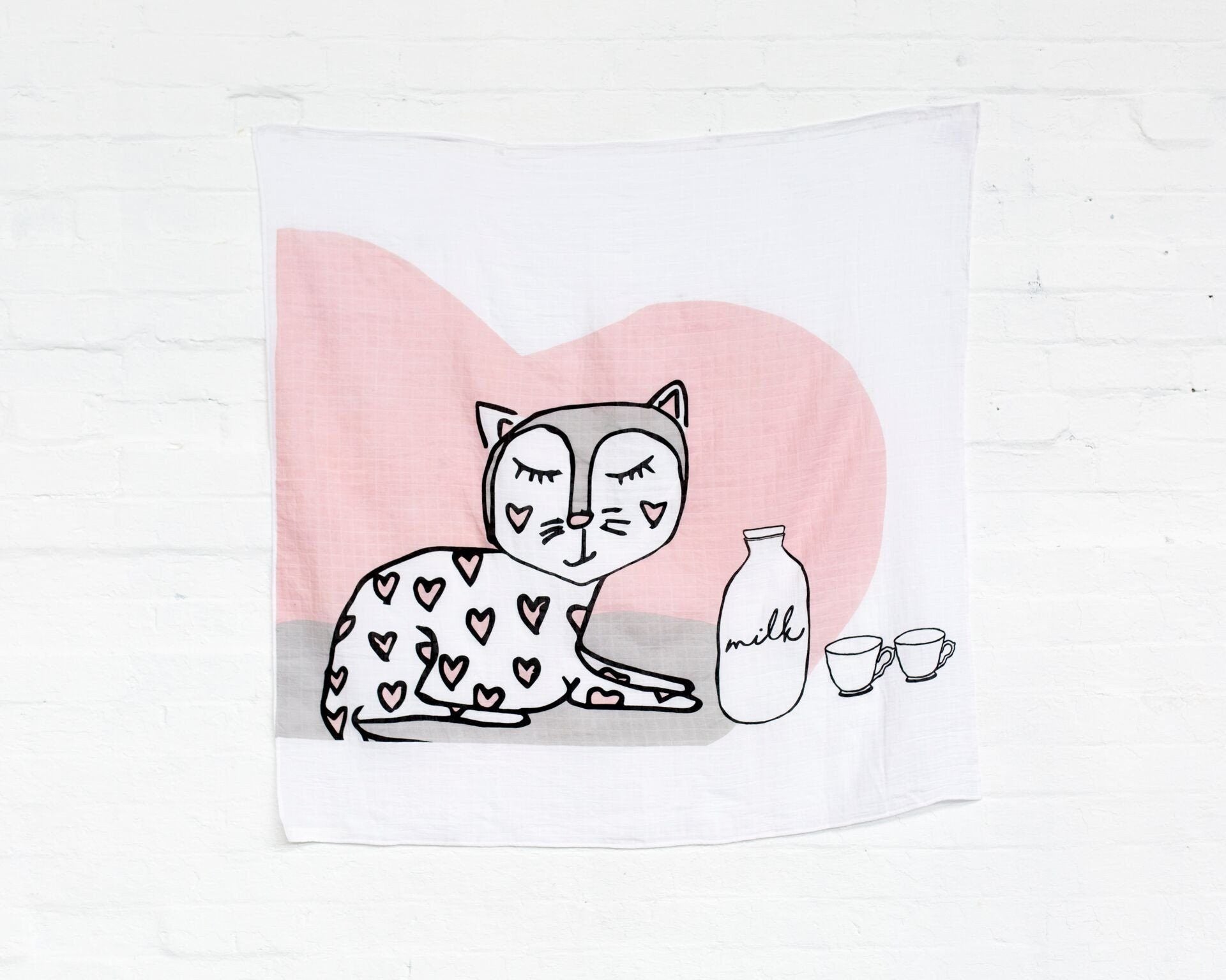 Kippins Kitty Muslin Wrap BlanketKippinsTAYLOR + MAX