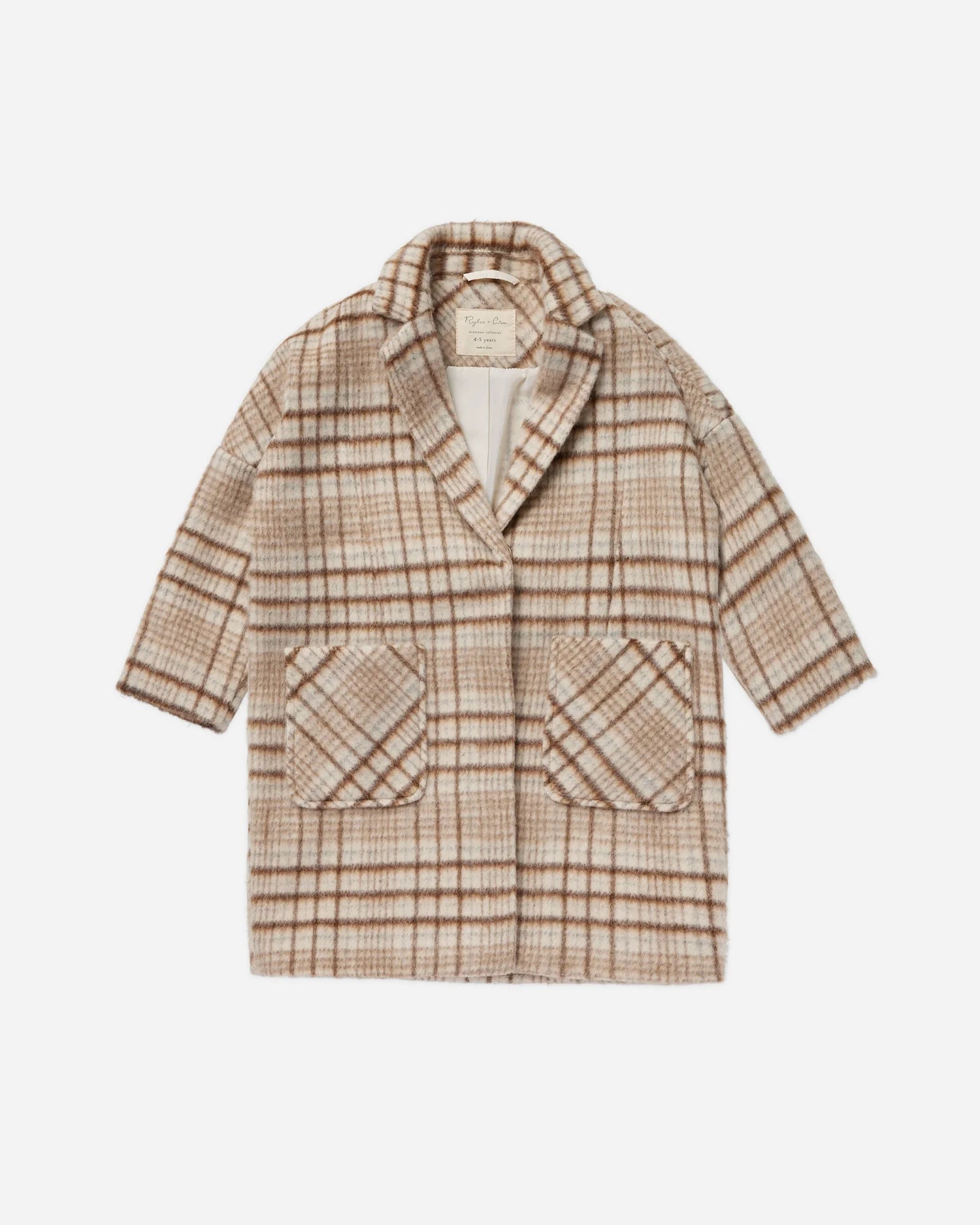 Longline Coat | Rustic Plaid TAYLOR + MAXTAYLOR + MAX