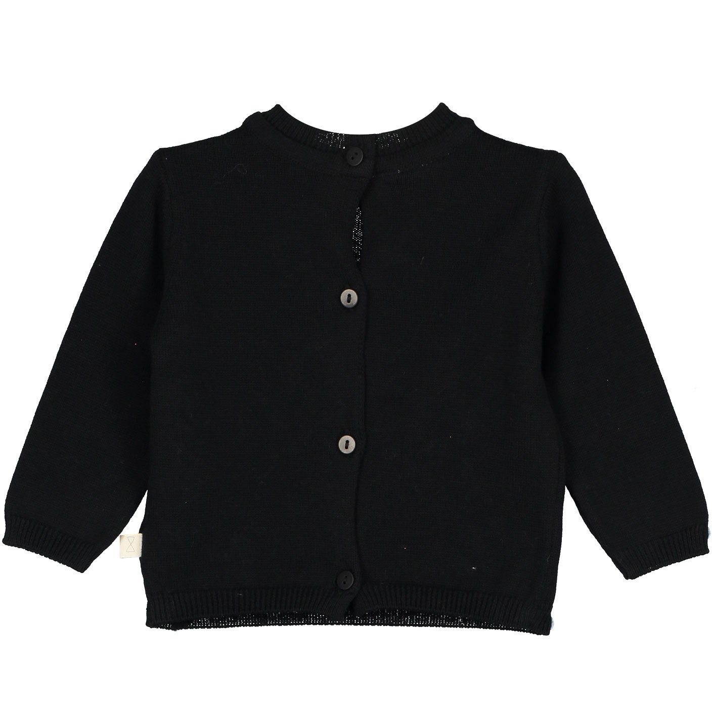 Mini Sibling Tricot Reversible Cardigan/Sweater - Black SweaterMini SiblingTAYLOR + MAX