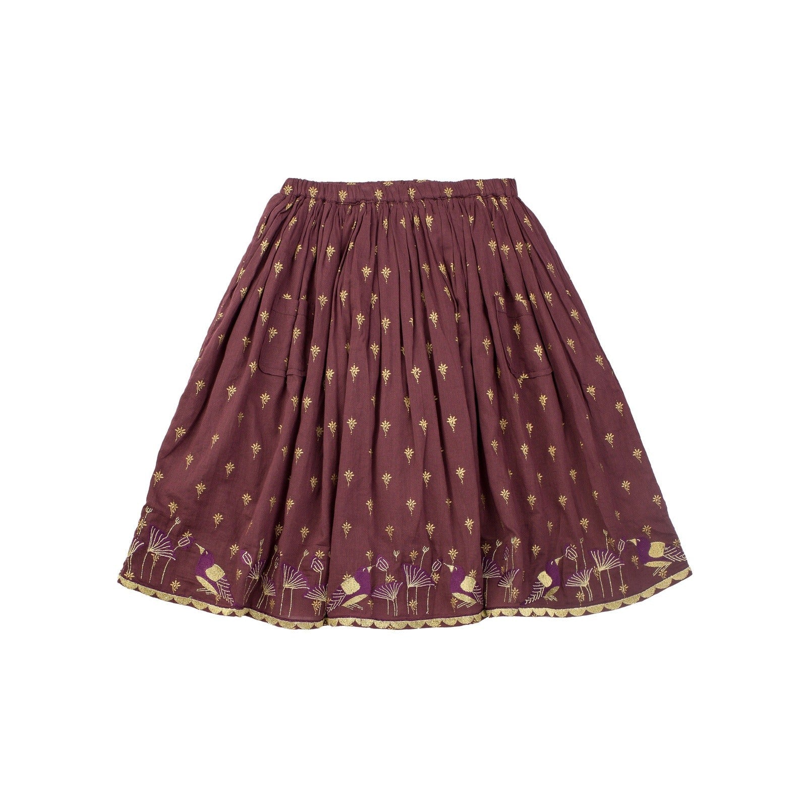 Moon Et Miel Plum Print Skirt SkirtMoon et MielTAYLOR + MAX