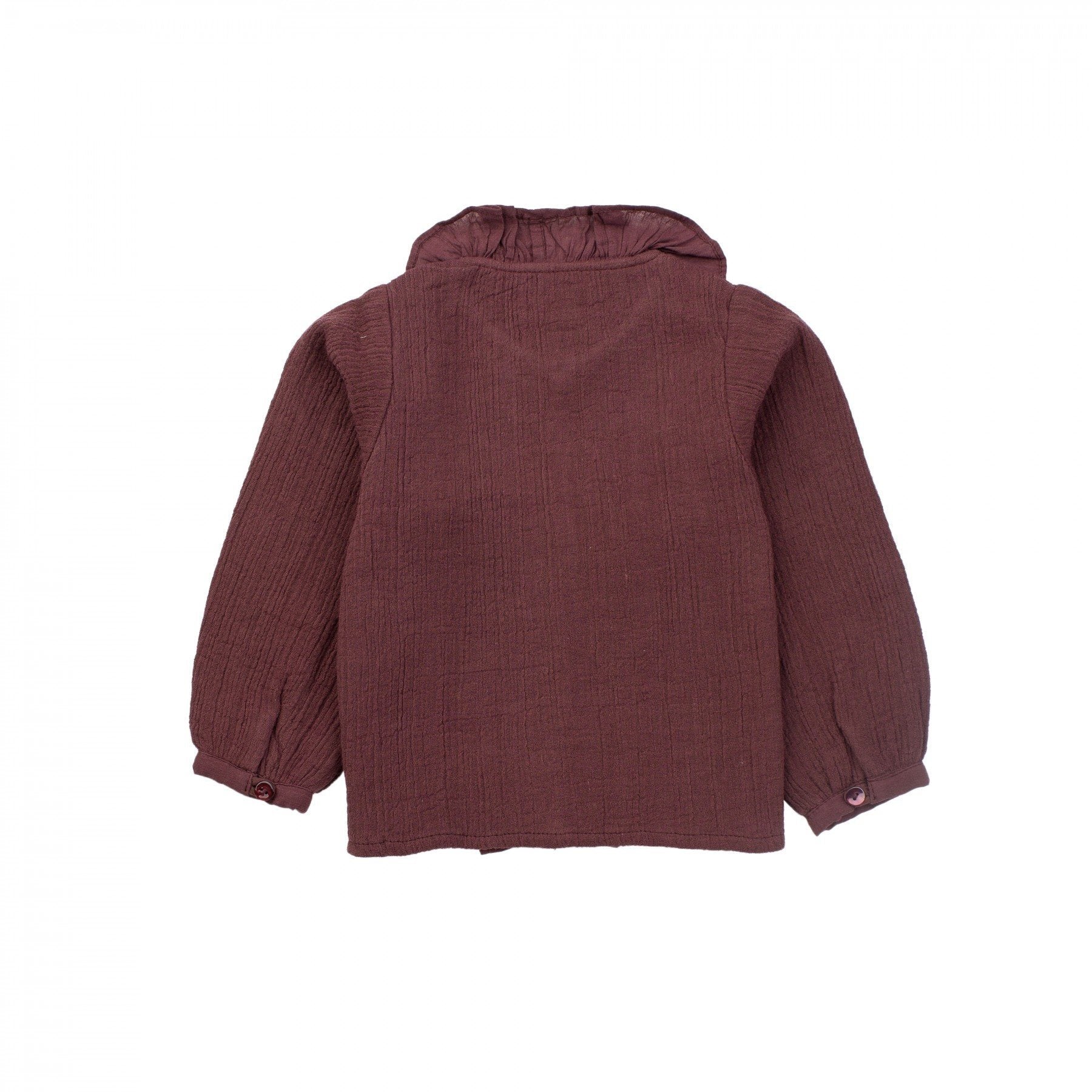 Moon et Miel Plum Ruffle Blouse shirtsMoon et MielTAYLOR + MAX