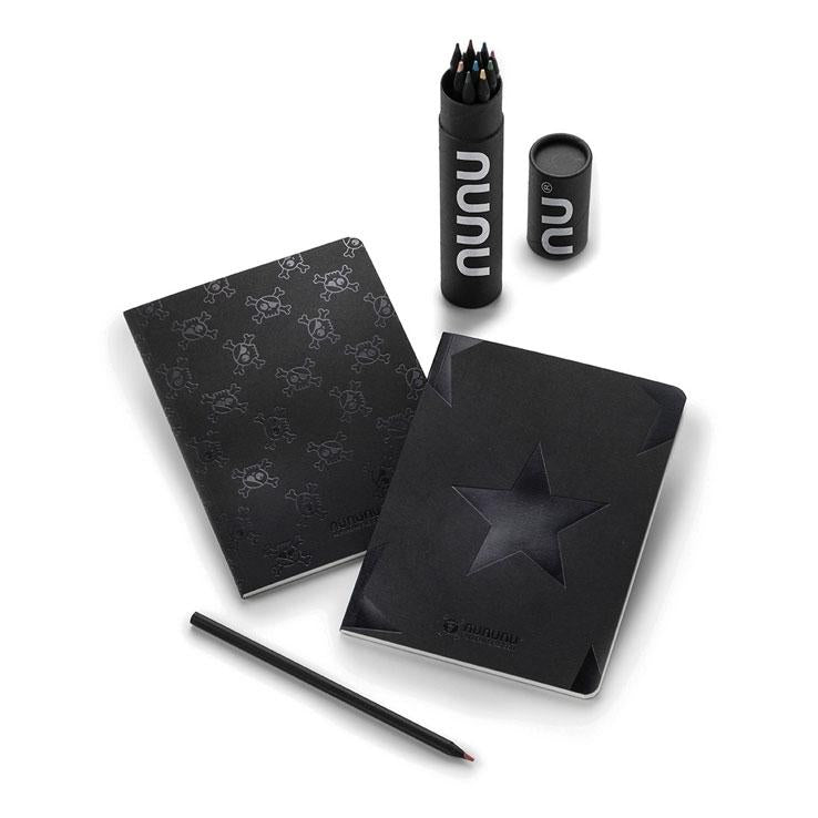 NUNUNU Black Stationary Set stationaryNUNUNUTAYLOR + MAX