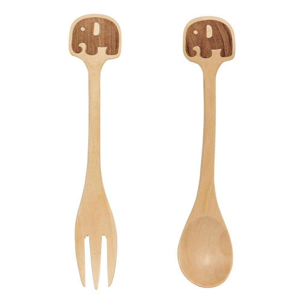 Organic Wooden Spoon and Fork Set FeedingTAYLOR + MAXTAYLOR + MAX